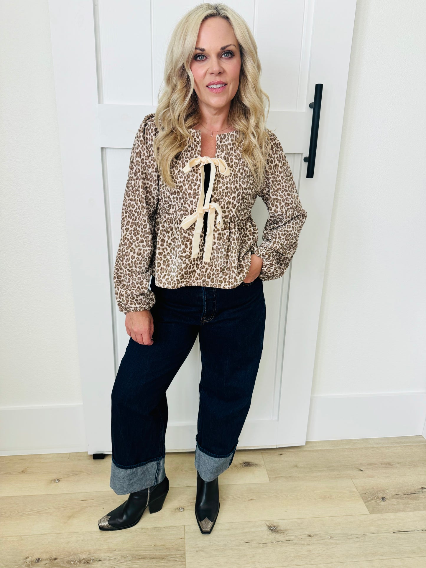 Wild Grace Tie Blouse