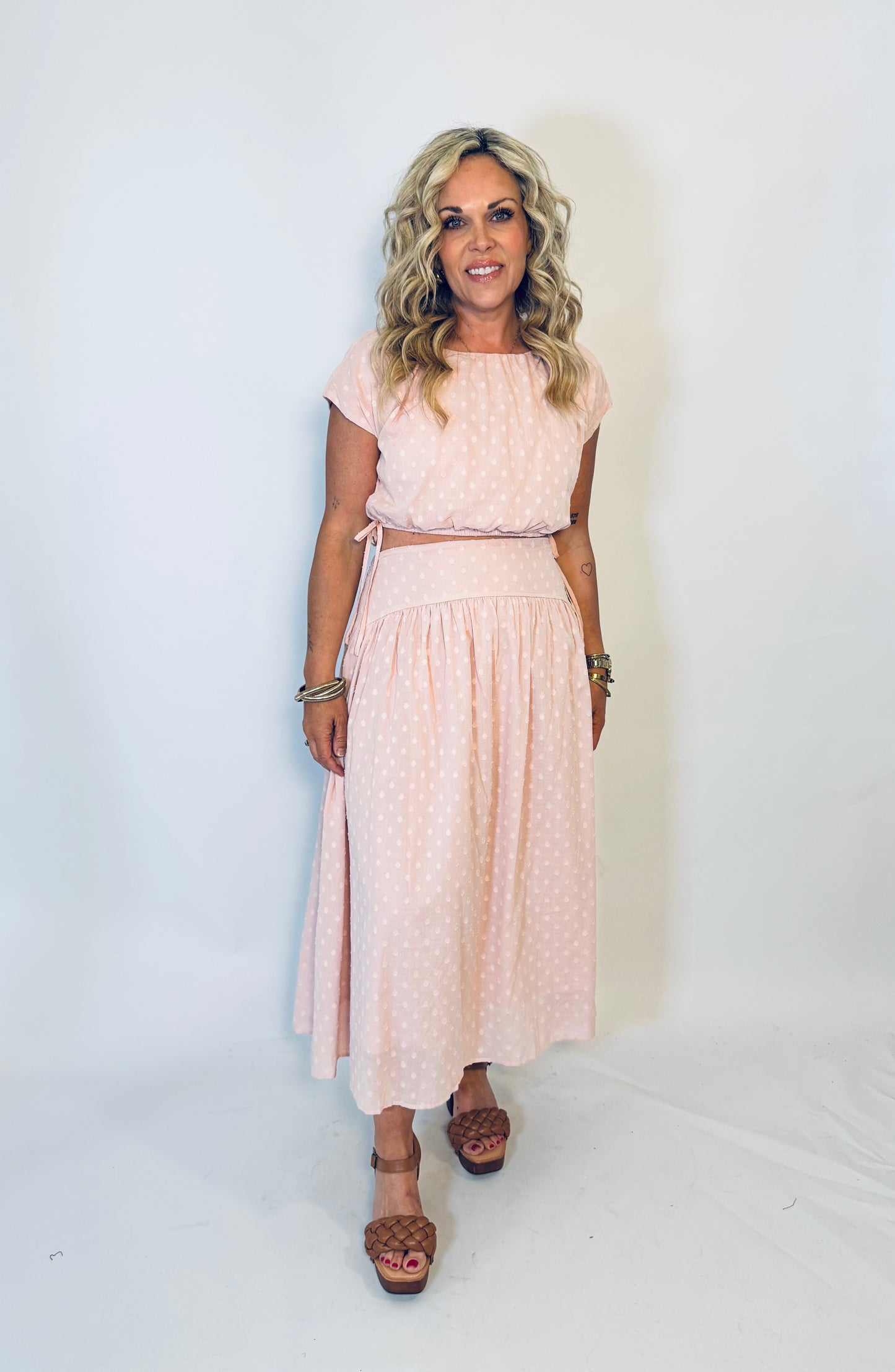 Willow Dot Maxi Skirt