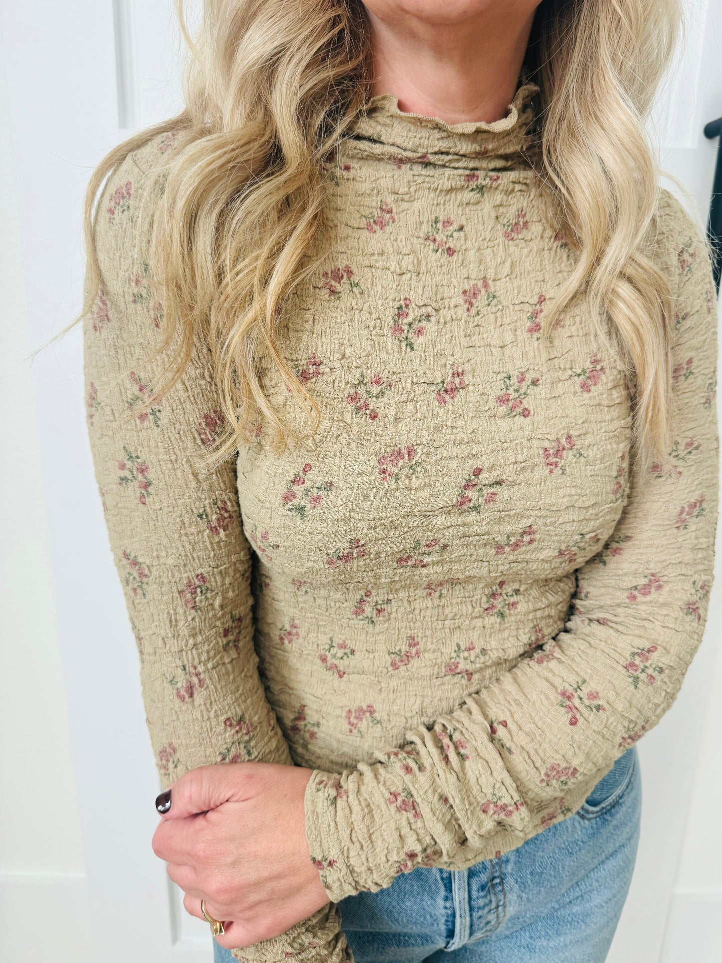Floral Soft Knit Long Sleeve