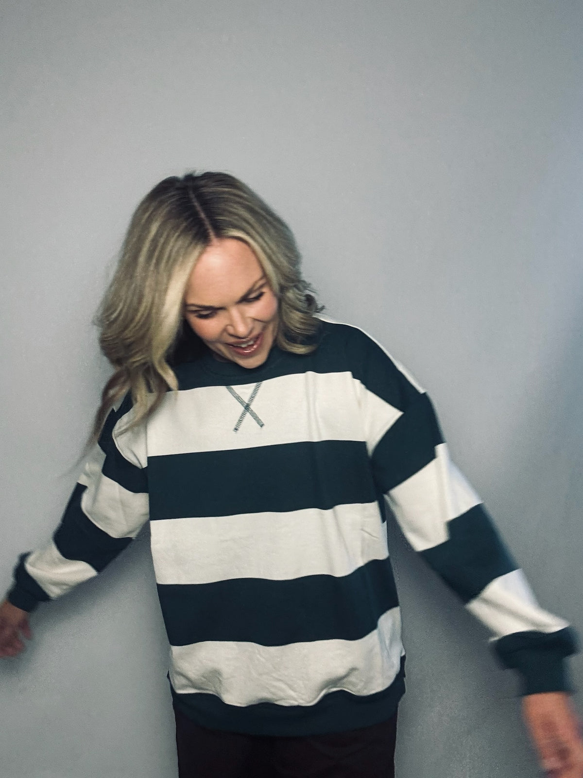 Cozy Striped Sweatshirt