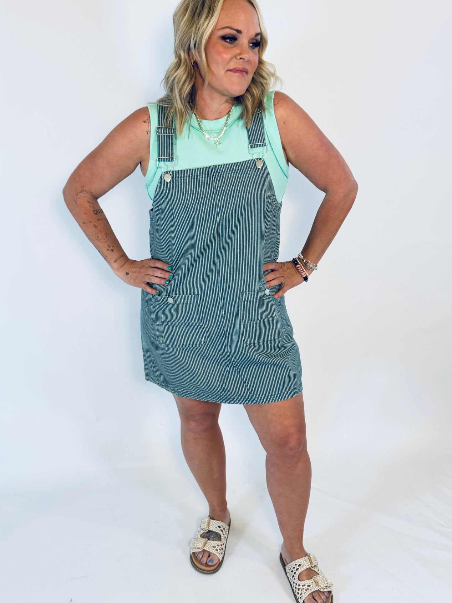 Sailor Stripe Overall Dress