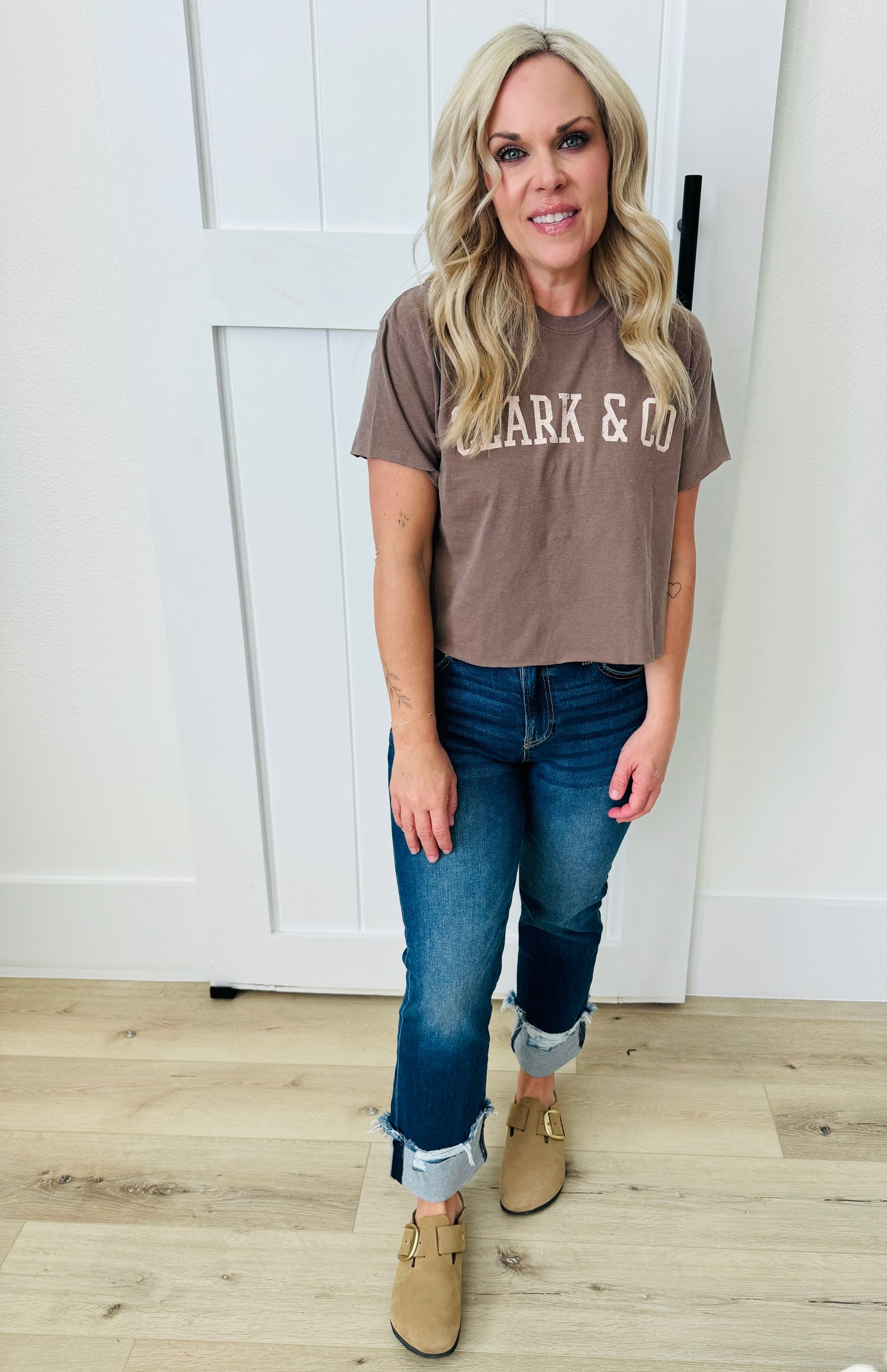 Clark & Co Vintage Graphic Crop Top