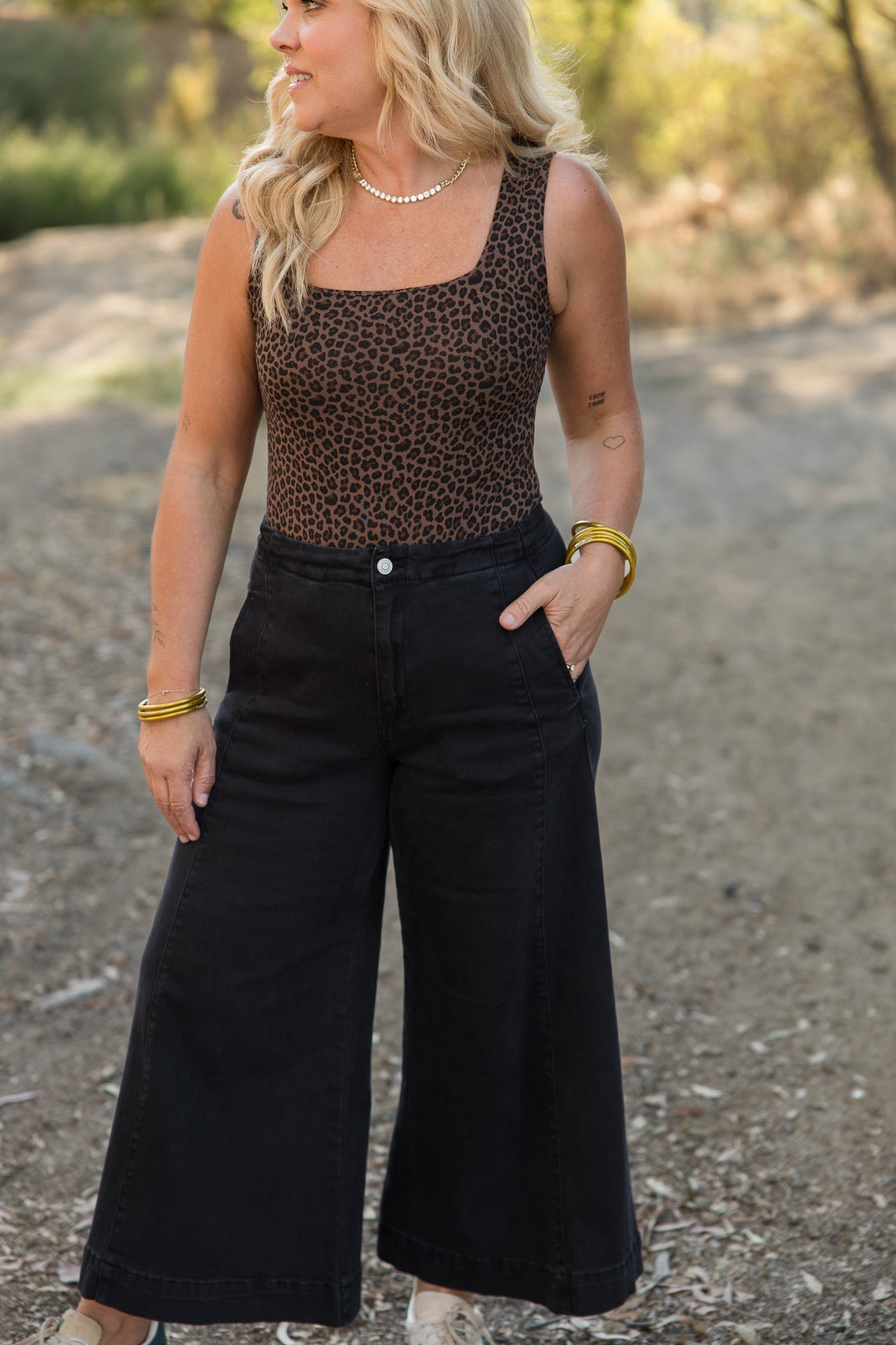 Denim Gaucho Pant