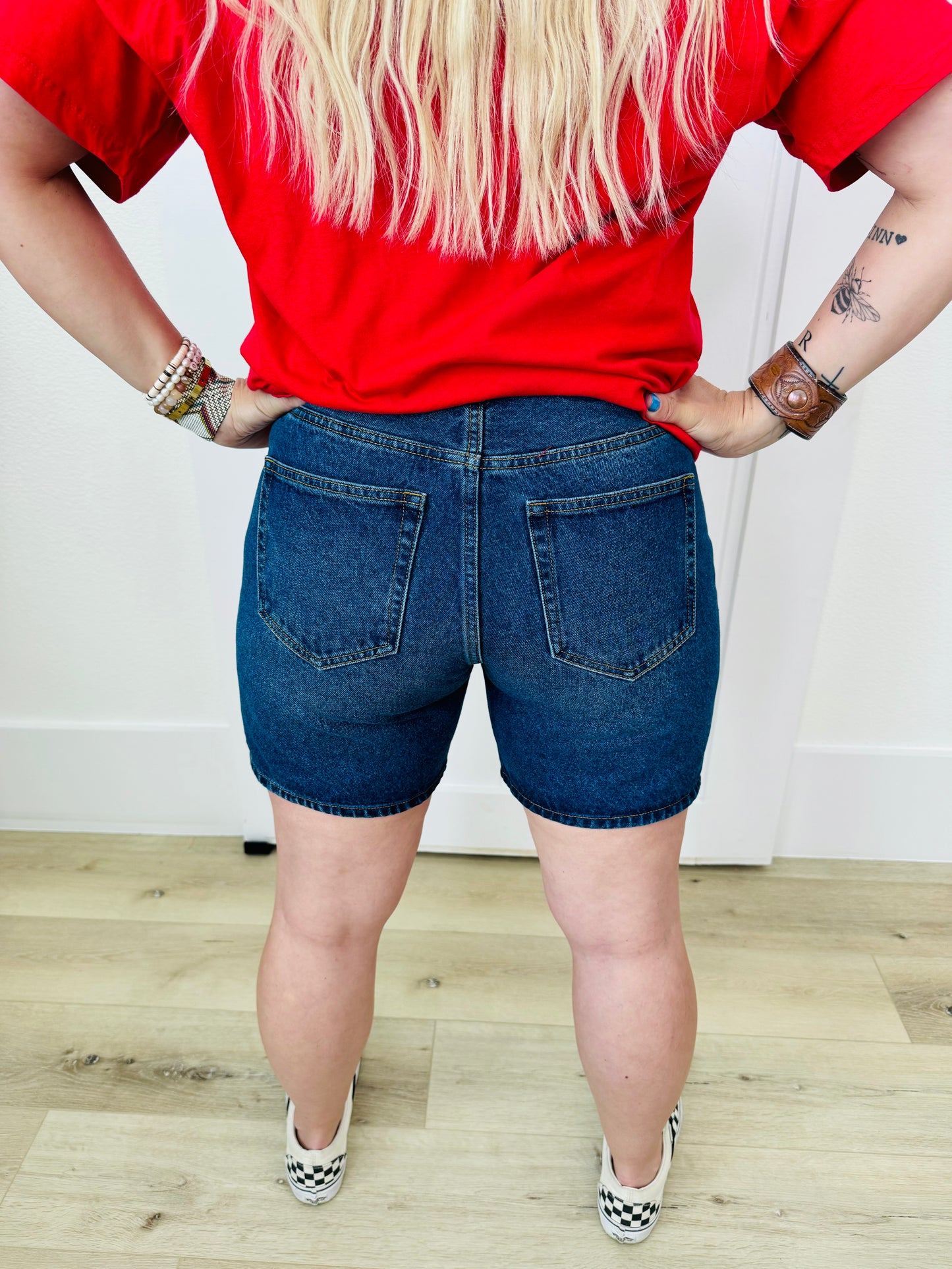 Mid Thigh Denim Shorts