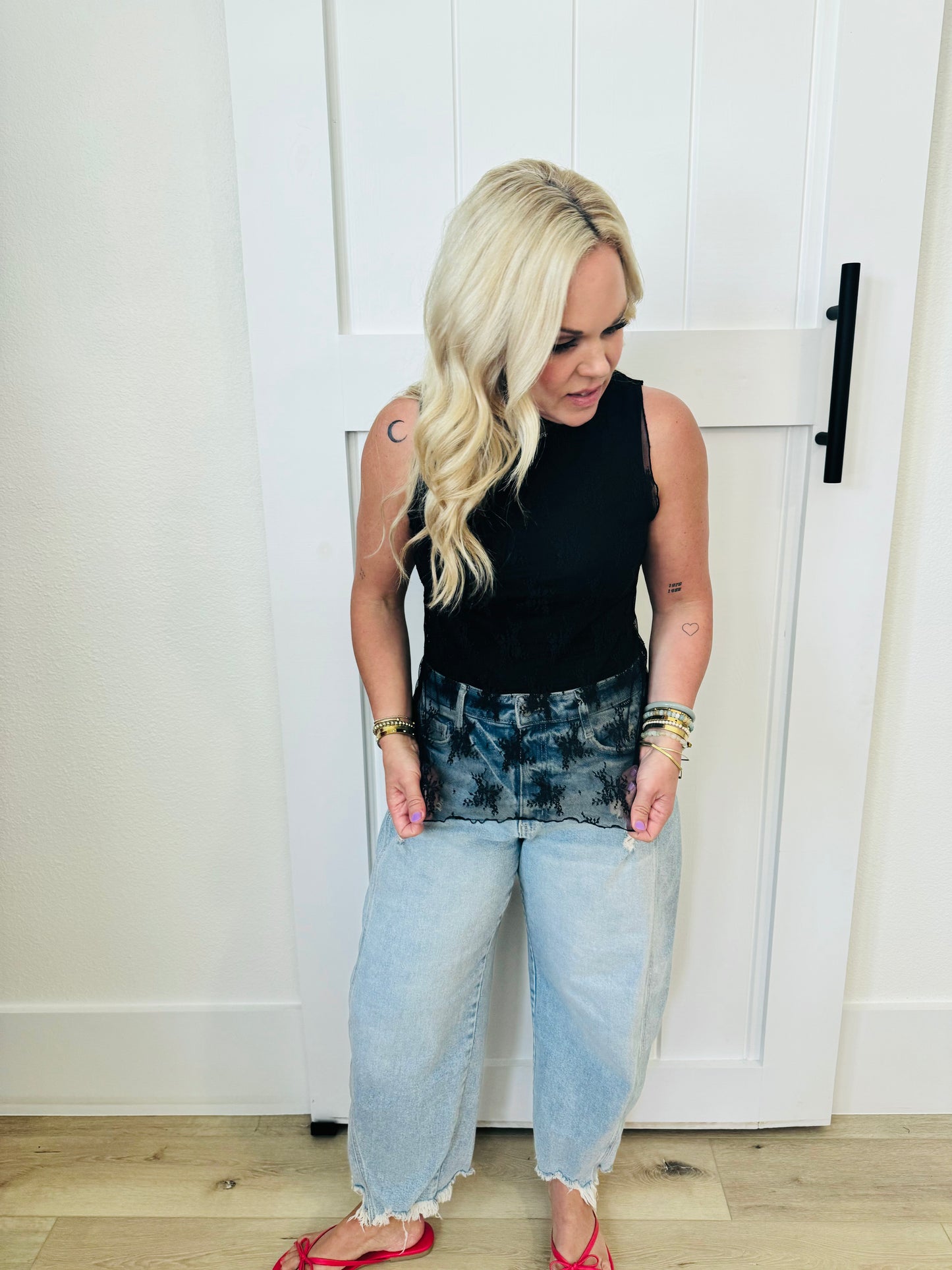 Sleeveless Lace Top
