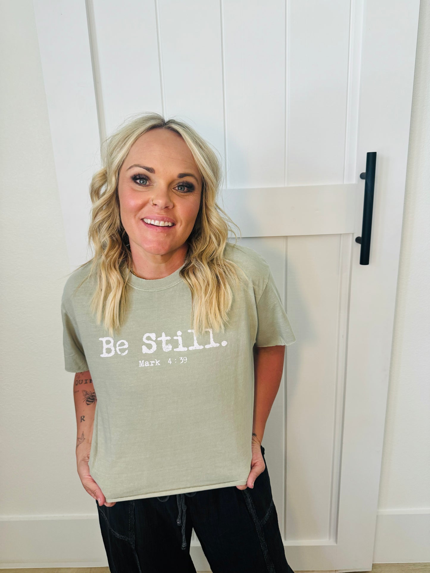 Be Still Graphic Crop Top