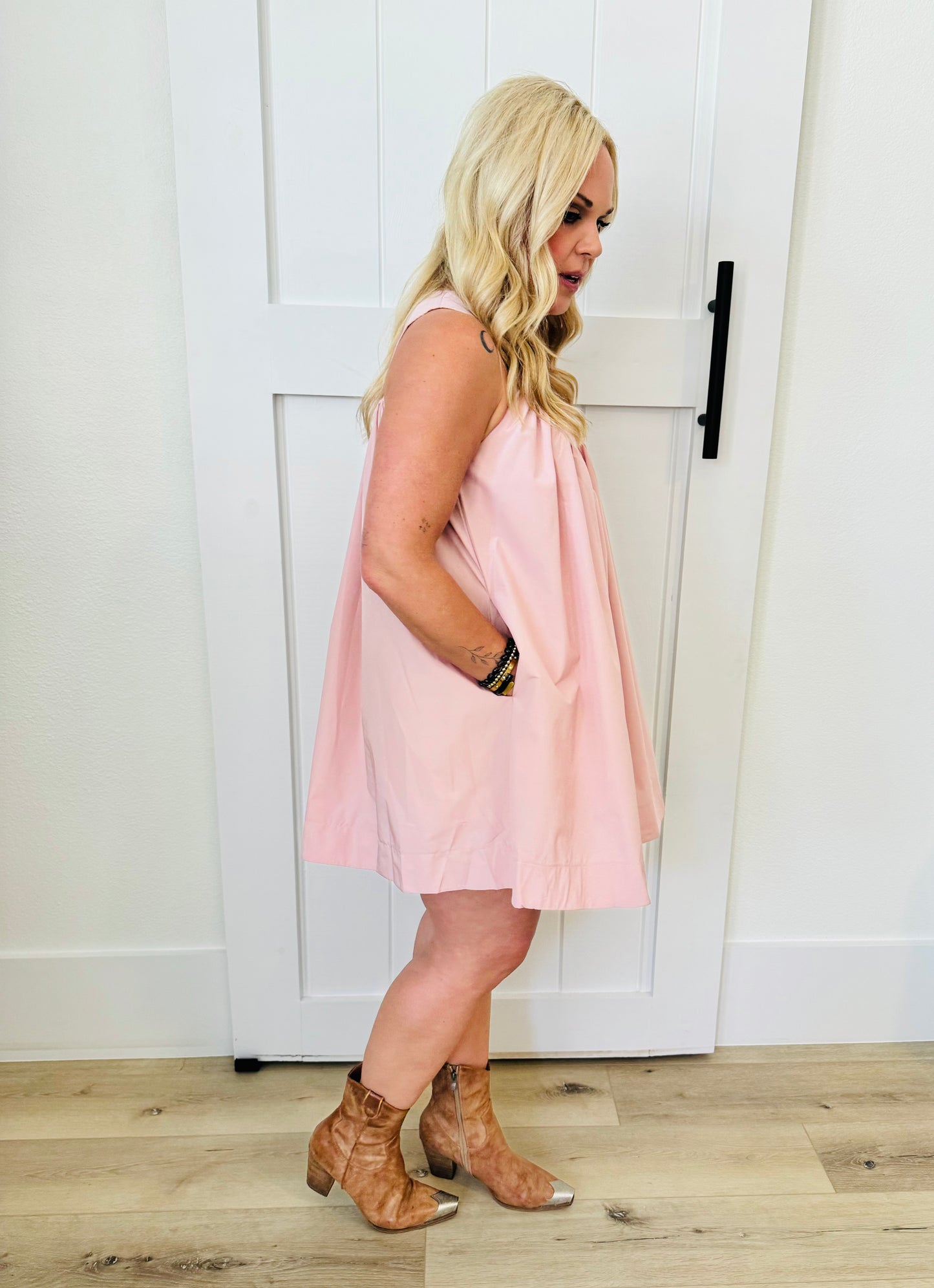 Sleeveless Flowy Mini Dress