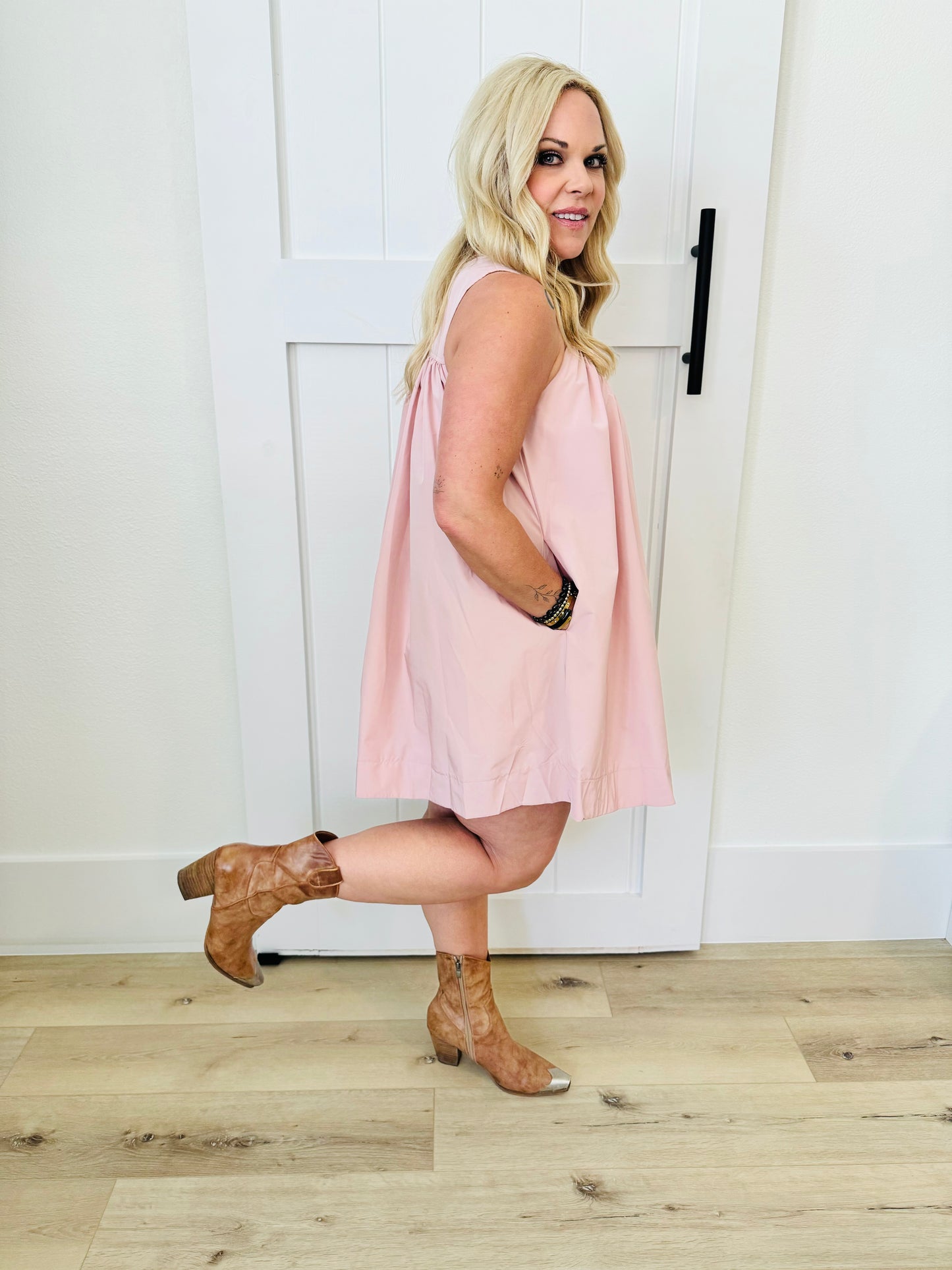 Sleeveless Flowy Mini Dress