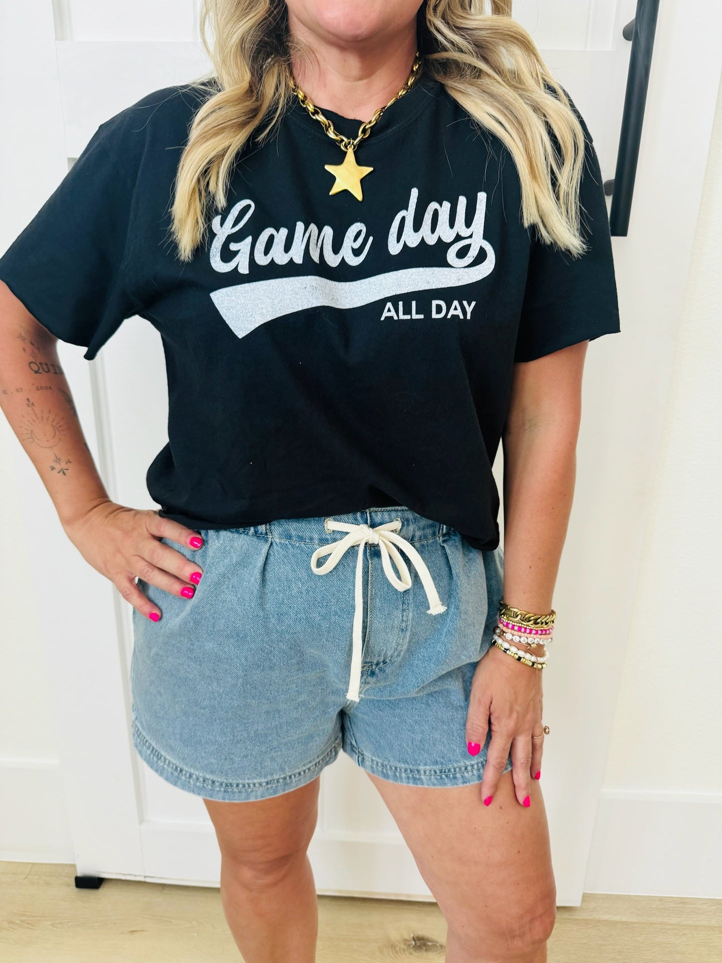 Game Day Vintage Graphic Crop Top