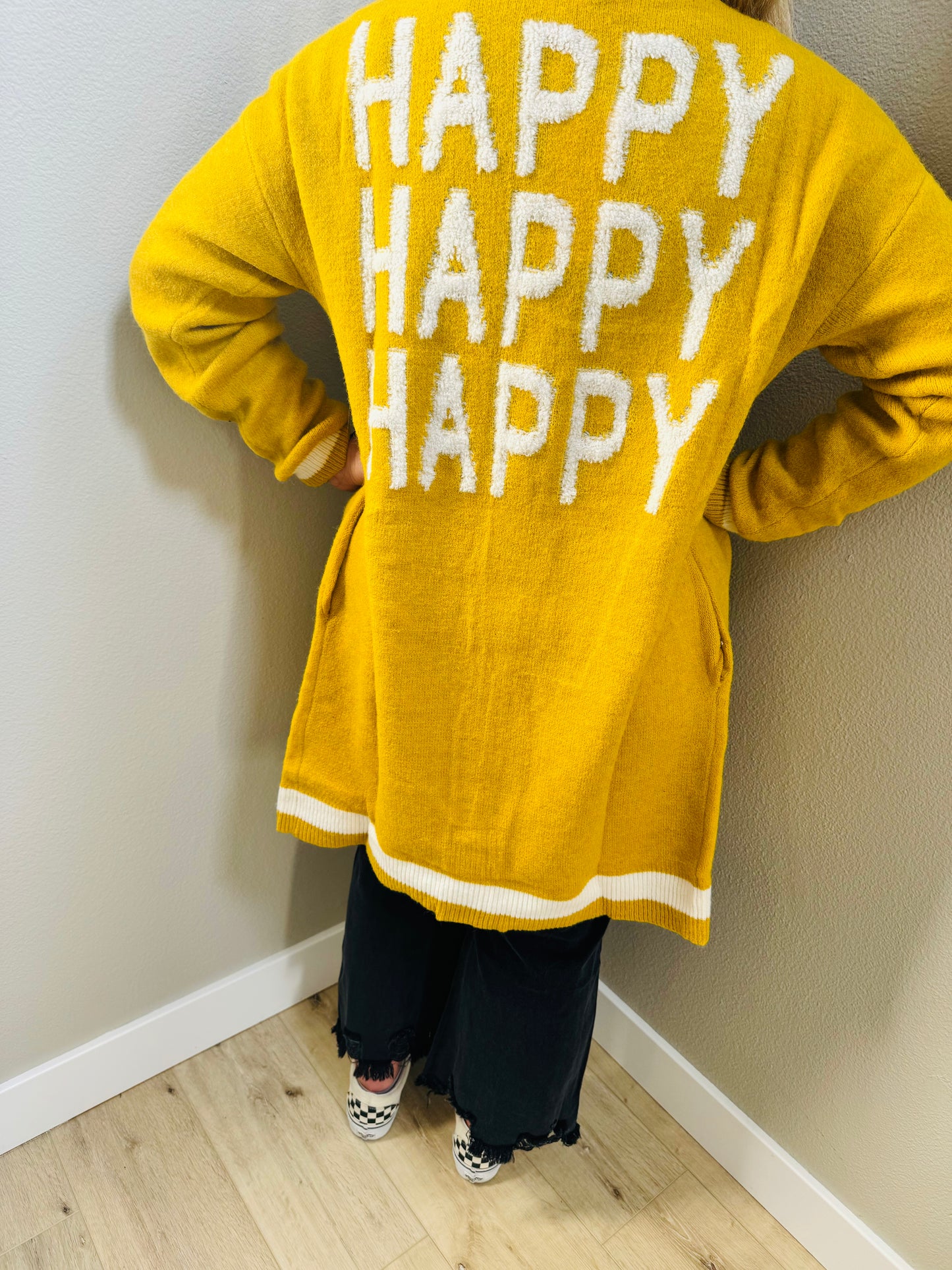 Happy Long Length Cardigan