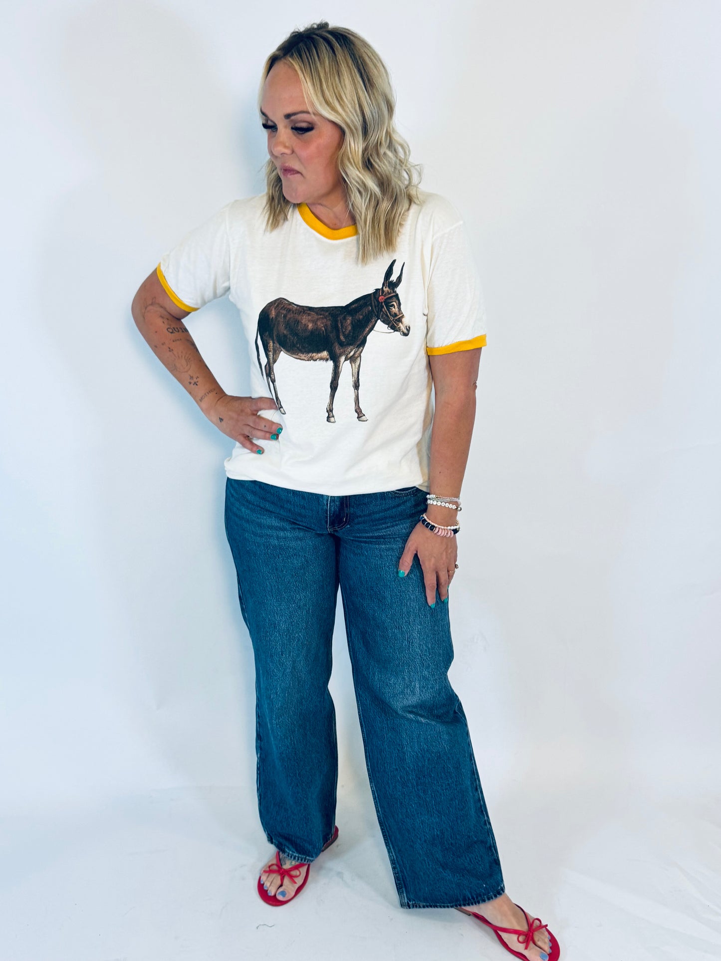 Vintage Donkey Ringer Tee