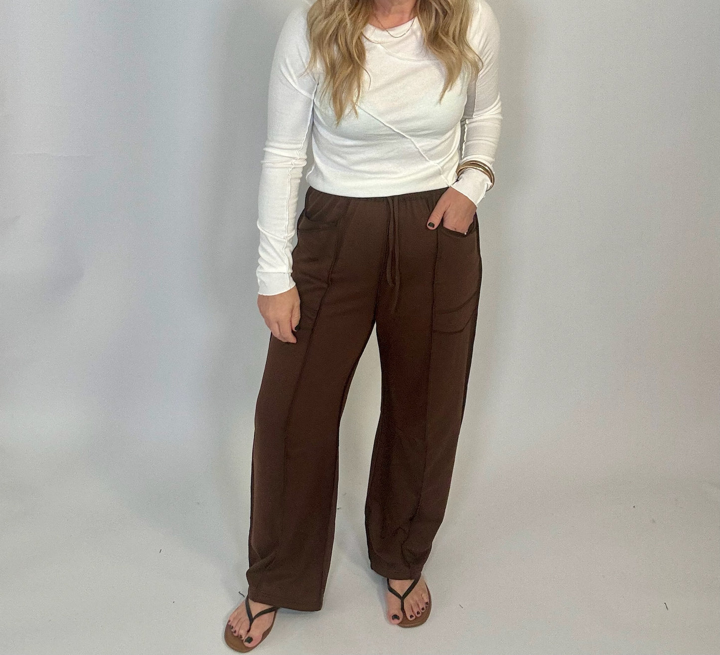 The Clark Barrel Cotton Pants