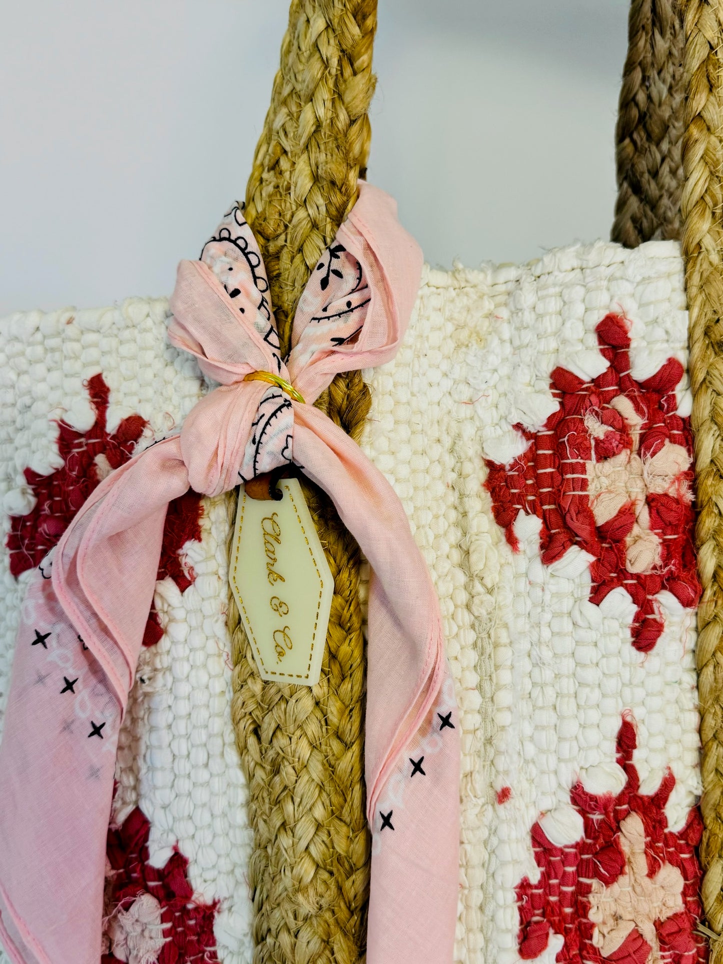 Clark & Co Blush Coast Woven Tote