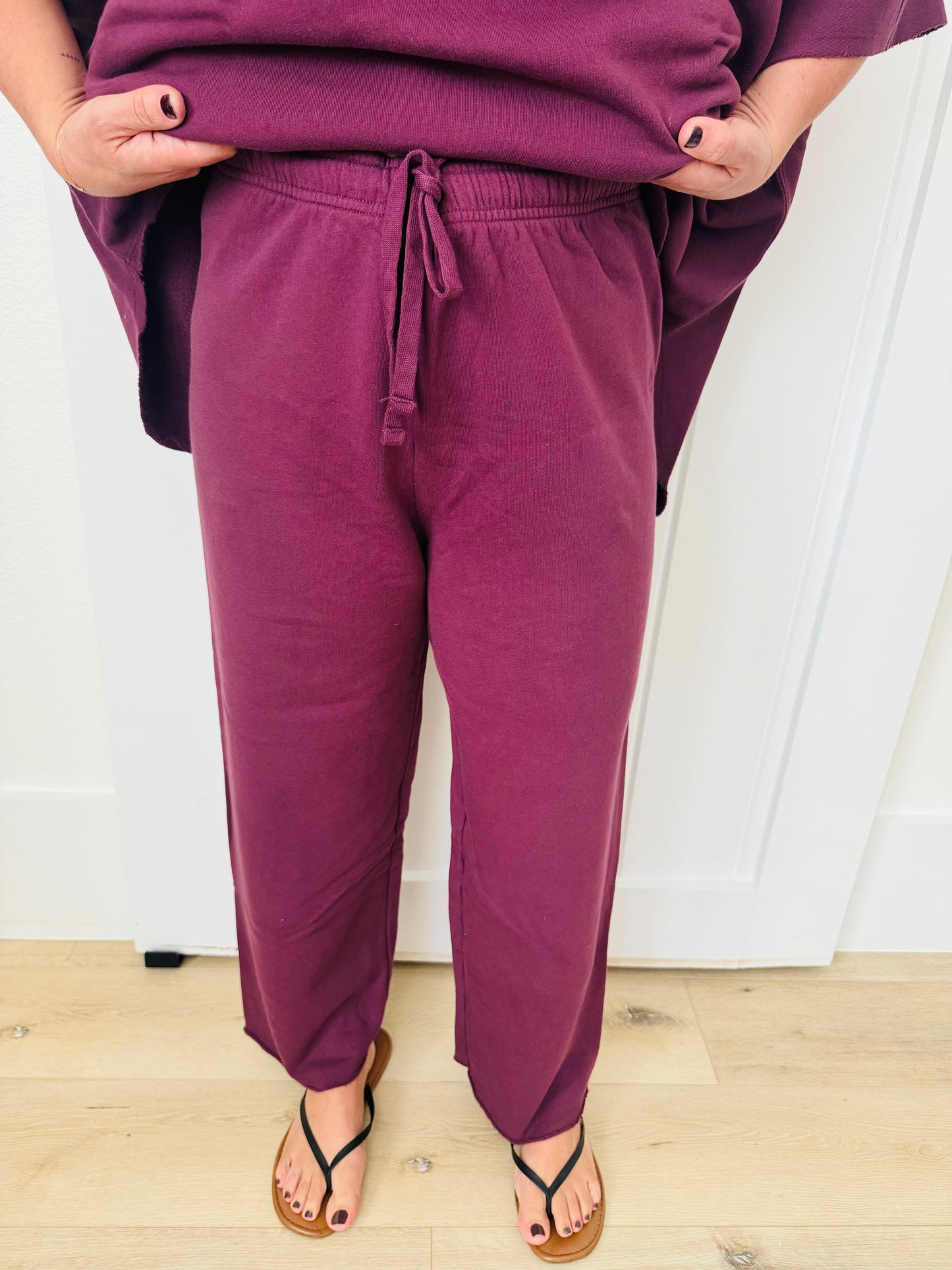 Lived in Sweats- Dark Plum