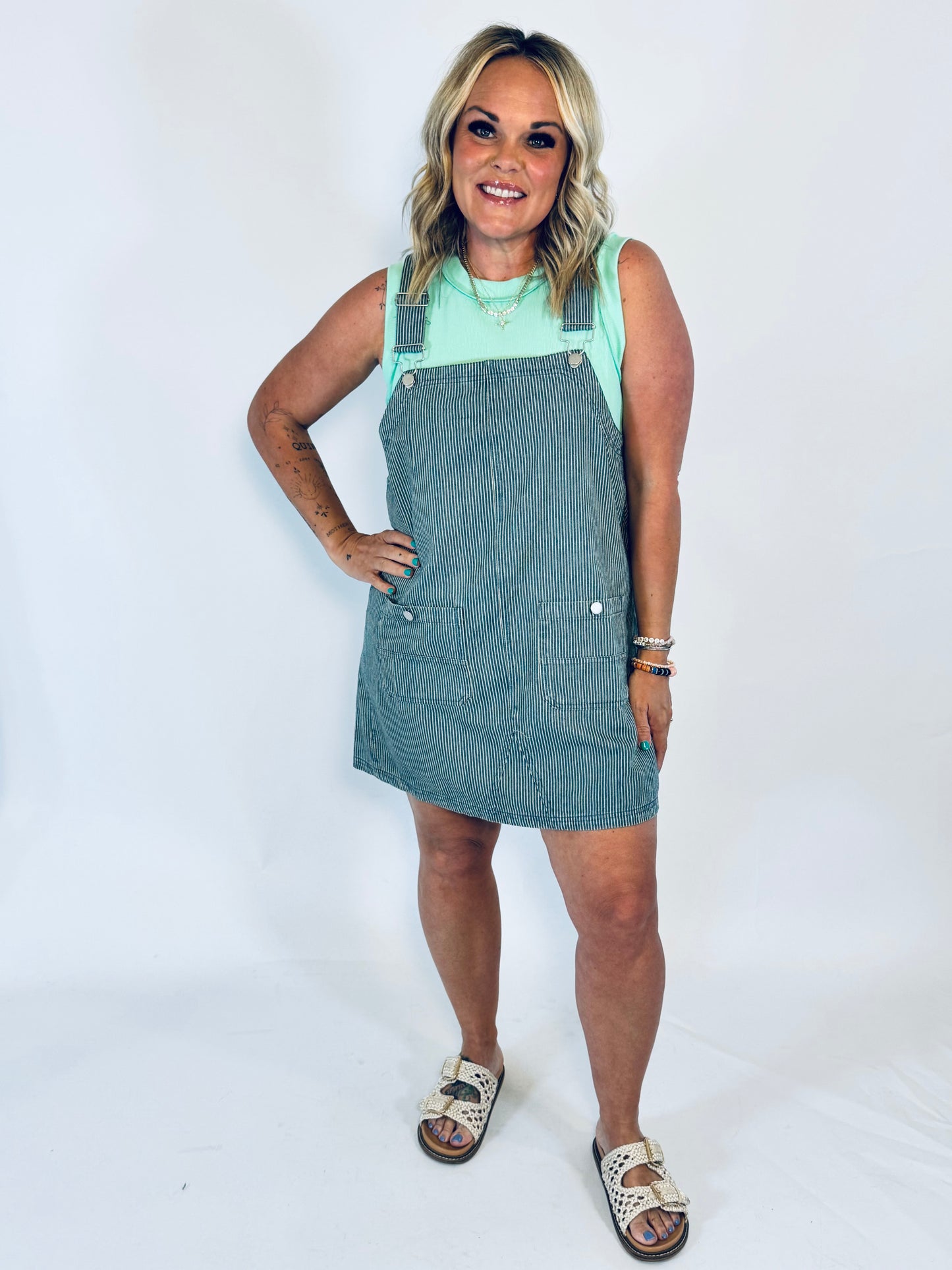 Sailor Stripe Overall Dress