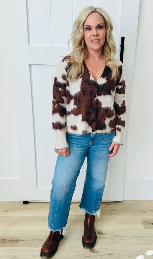 Cow Cardigan