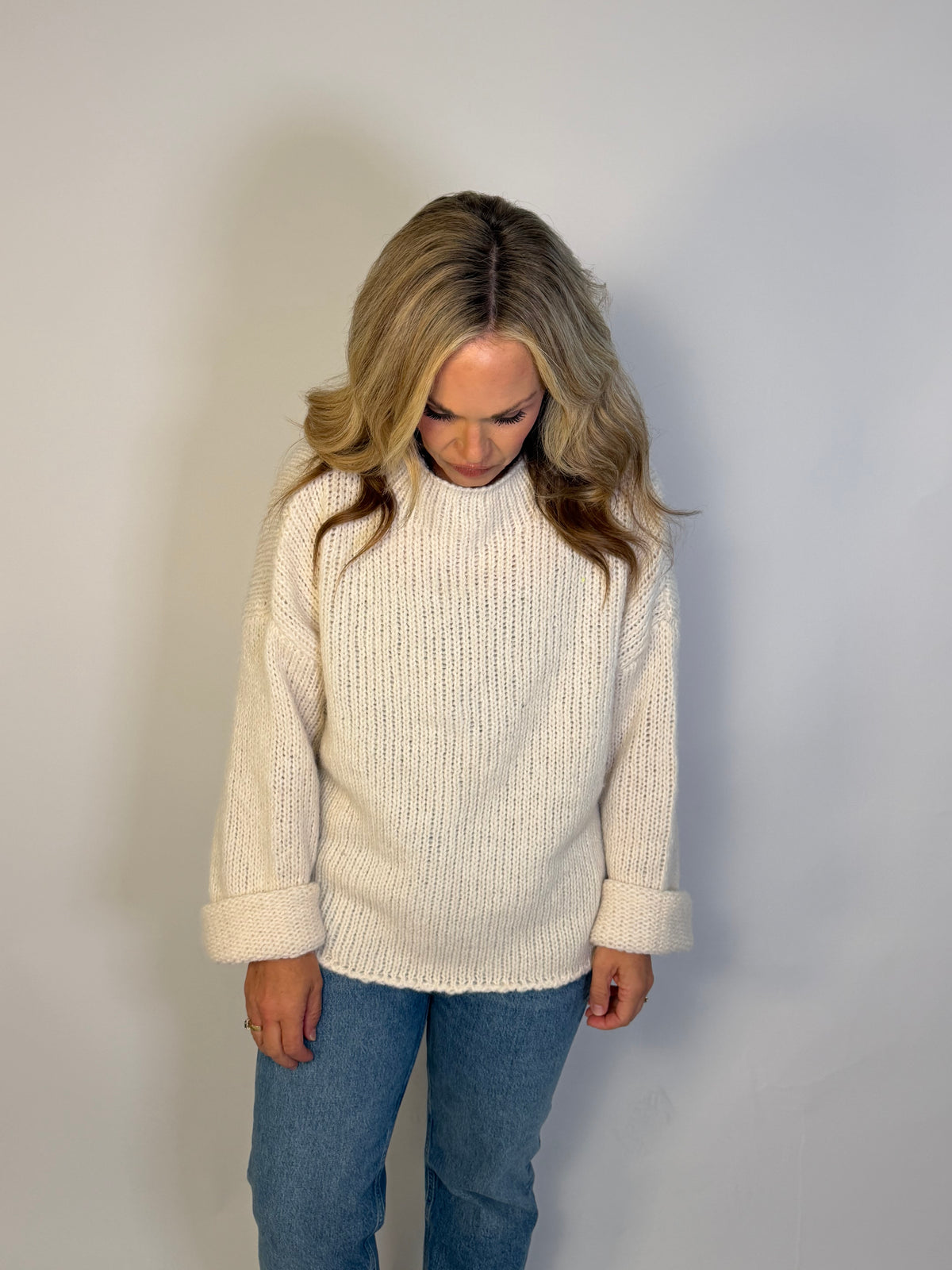 Cozy Days Mock Neck Sweater