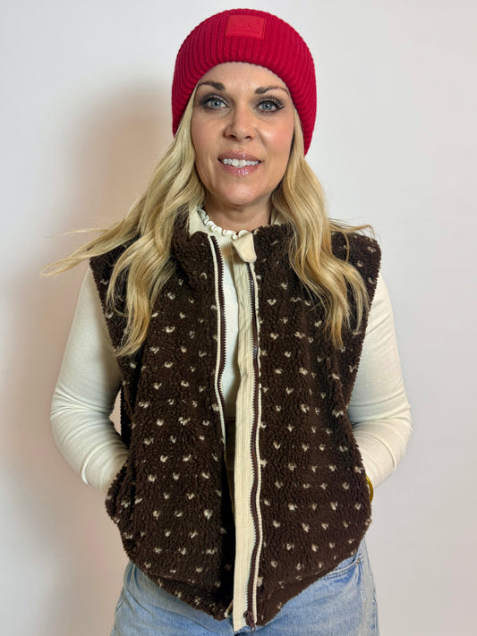 The Cozy Dot Vest