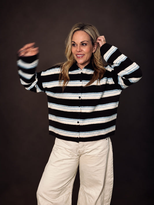 Multi Stripe Cardigan