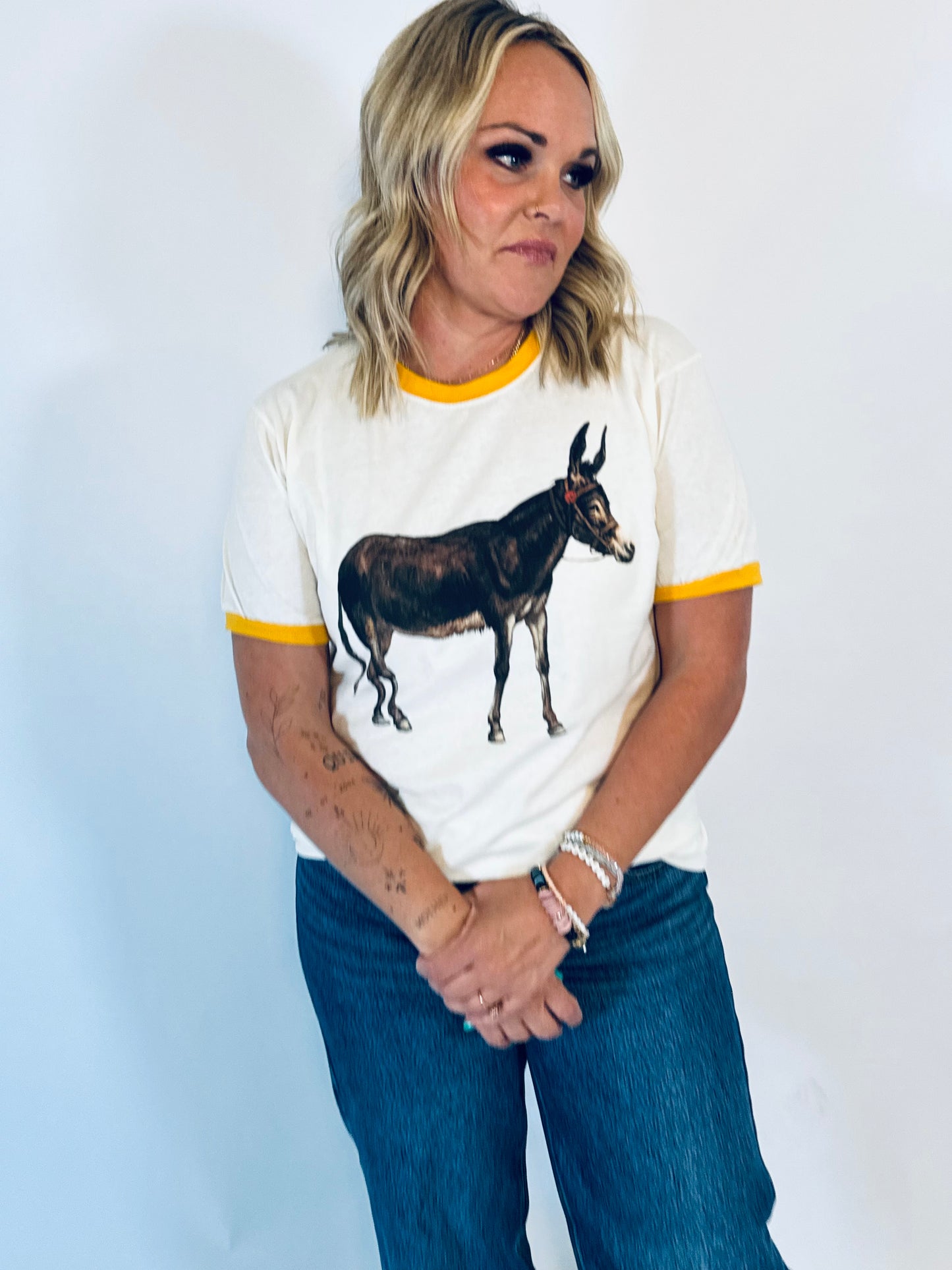 Vintage Donkey Ringer Tee