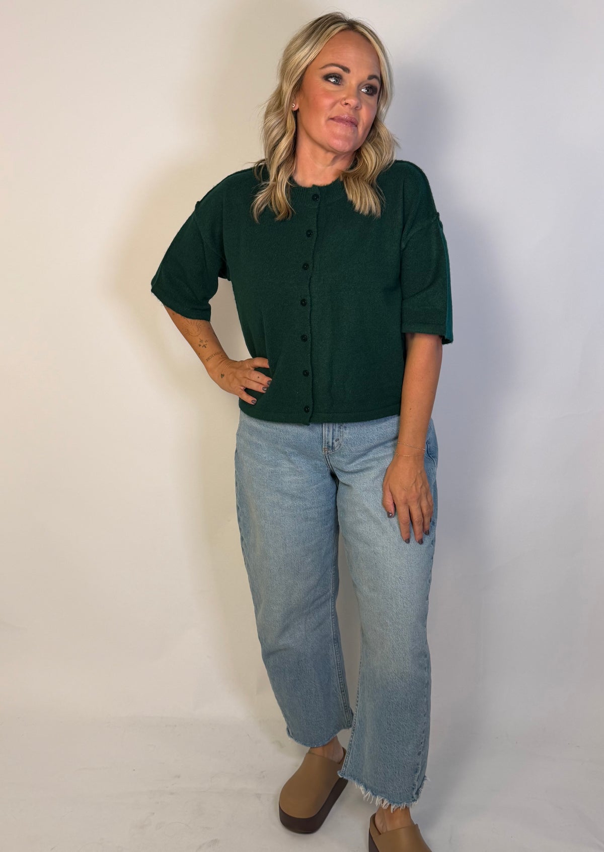 Short Sleeve Cardi