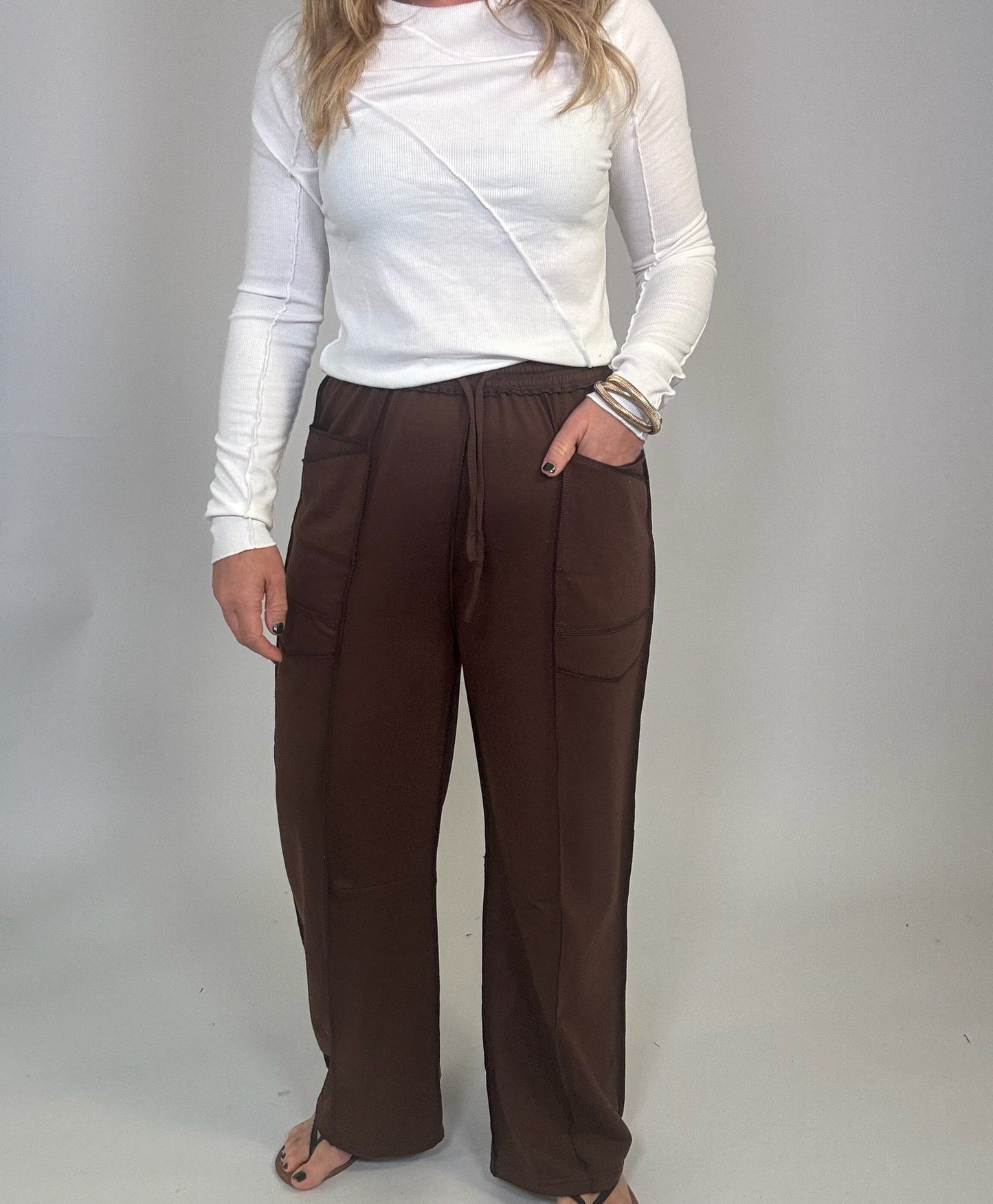 The Clark Barrel Cotton Pants