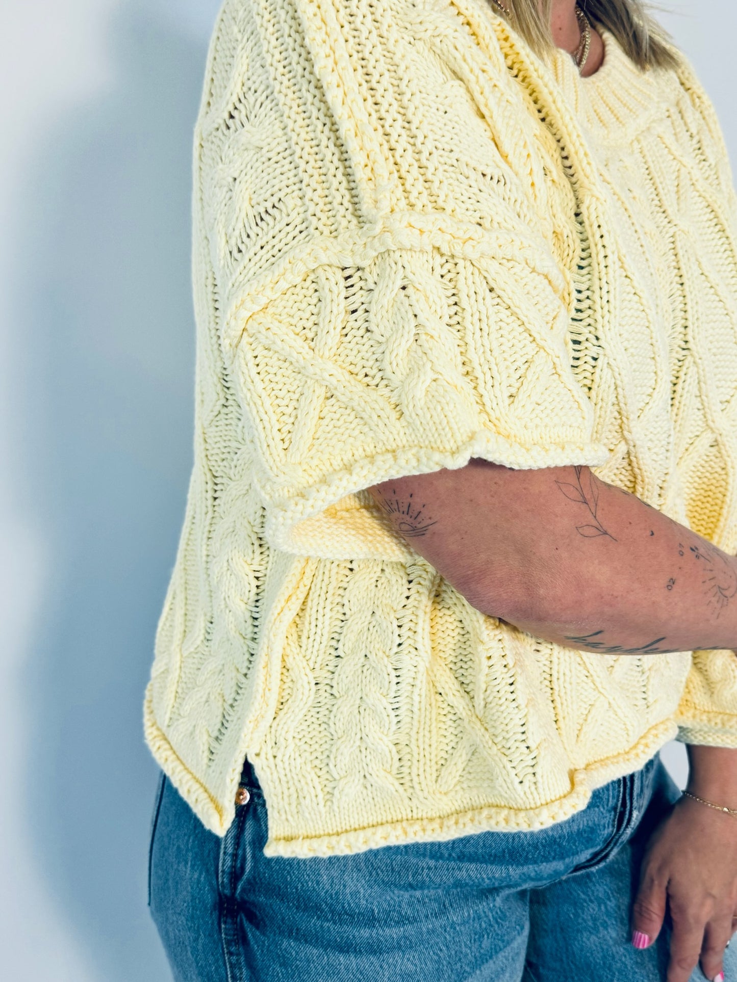 Sunshine Cable Knit Top