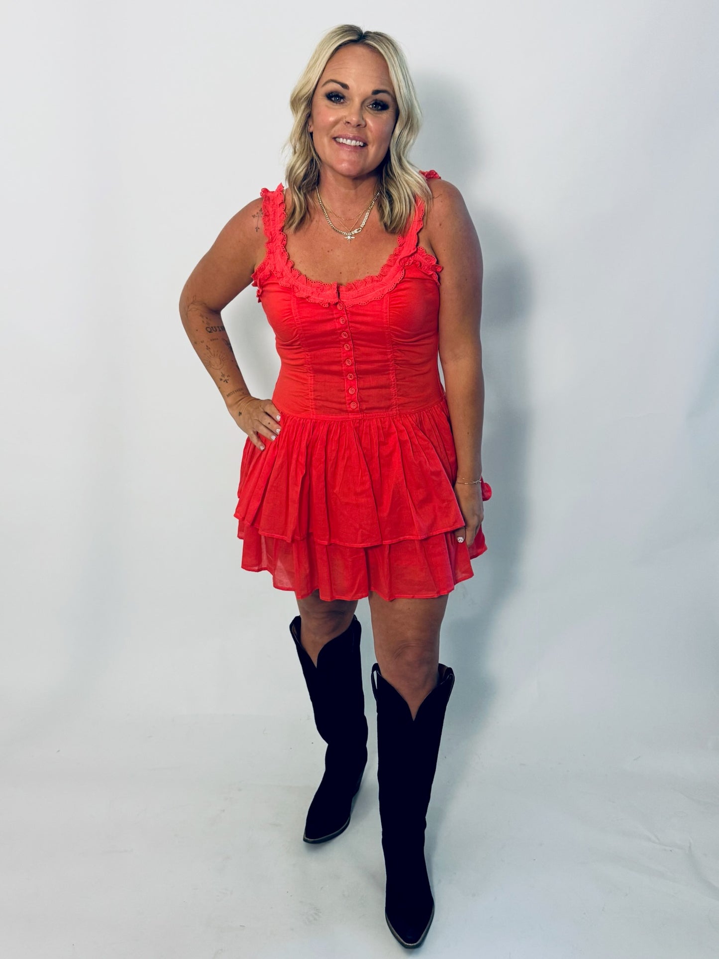 Ruffle Mini Dress