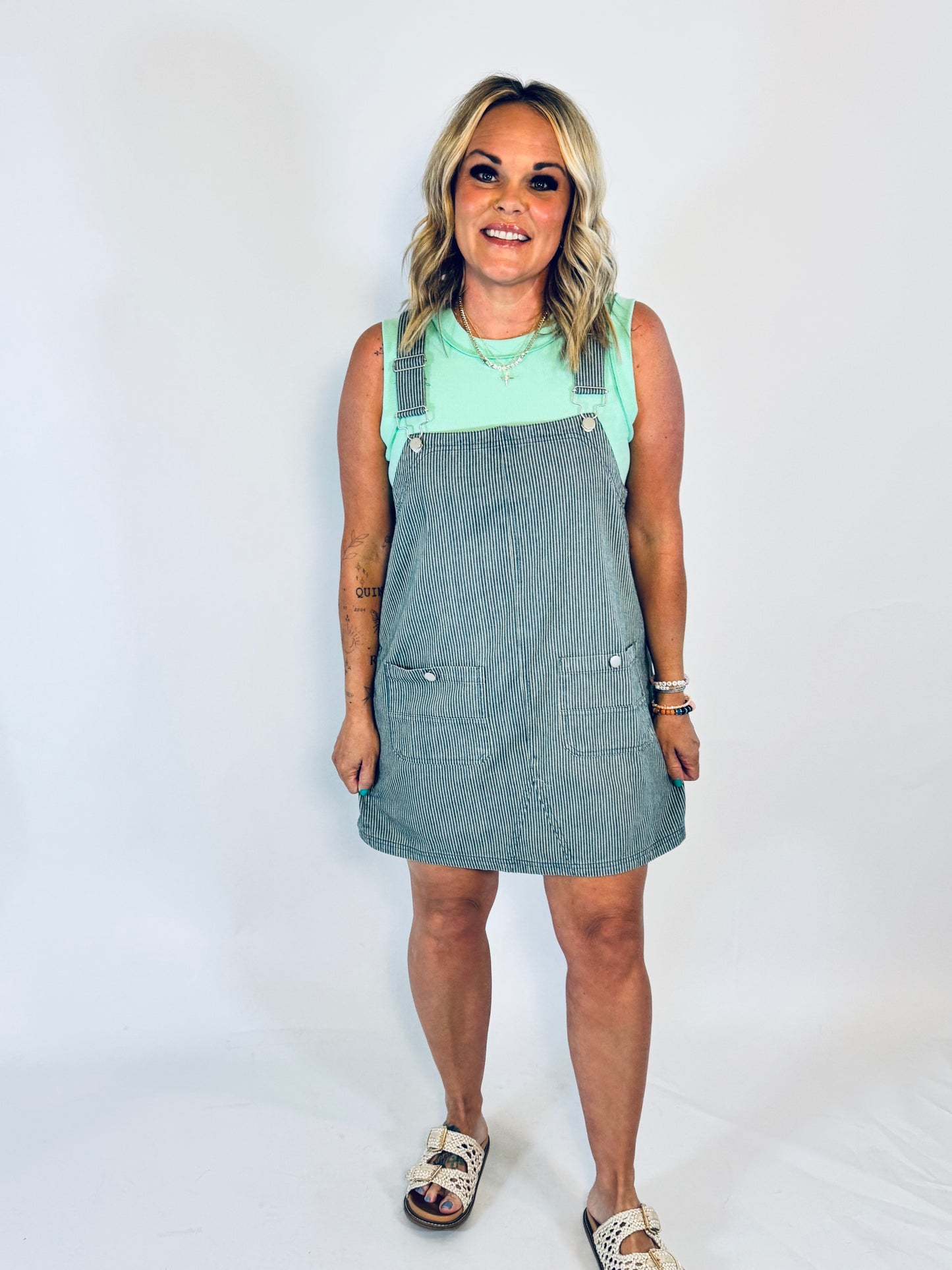 Sailor Stripe Overall Dress