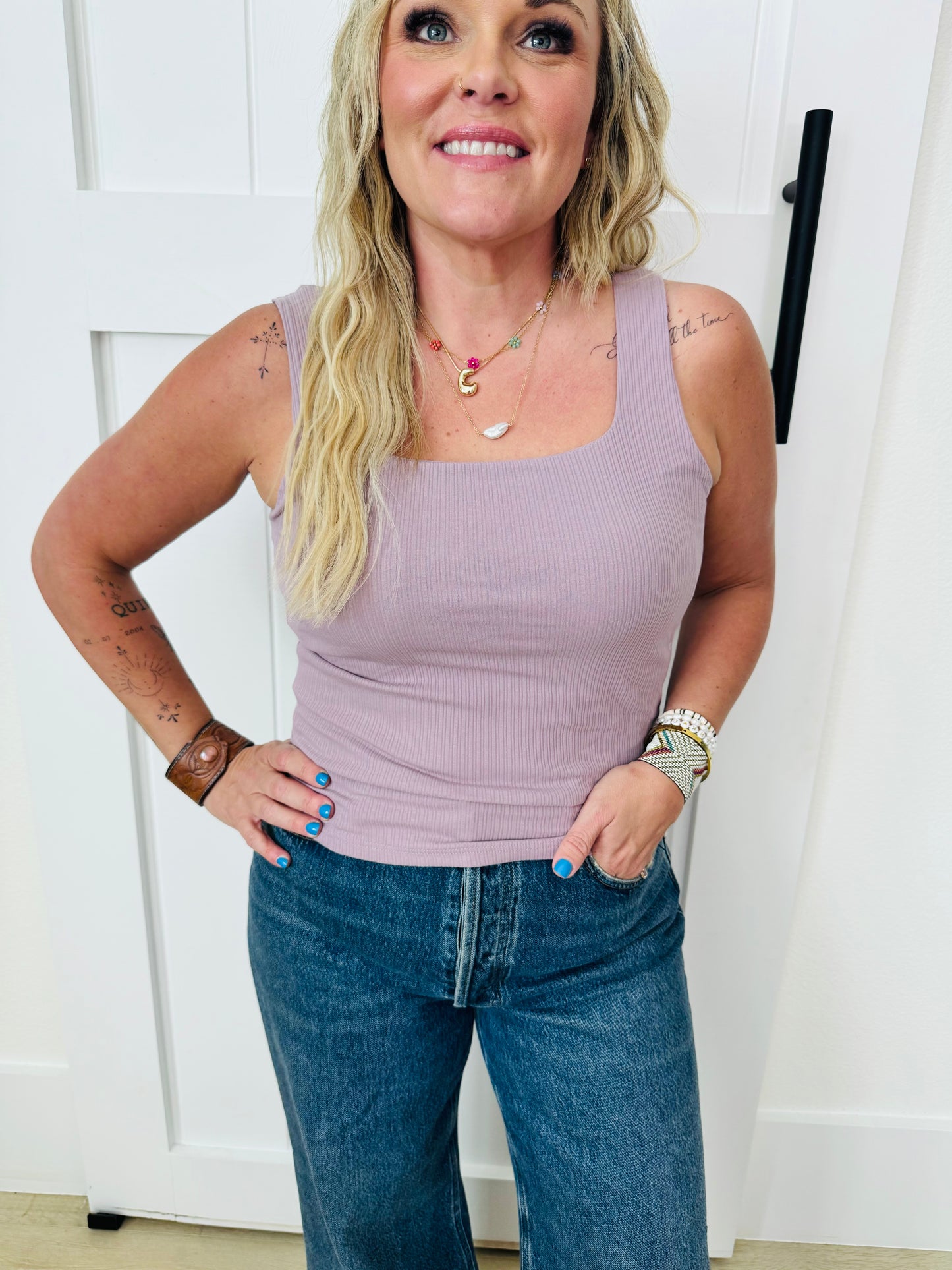 Built In Comfort Tank-PURPLE
