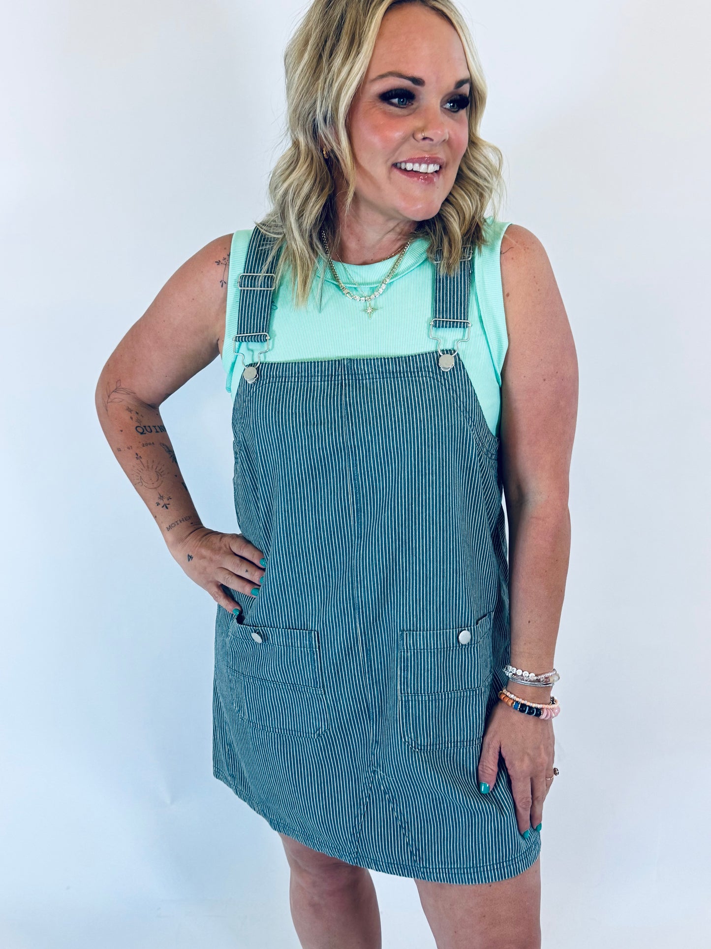 Sailor Stripe Overall Dress