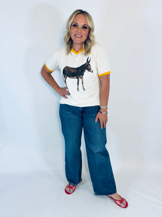 Vintage Donkey Ringer Tee