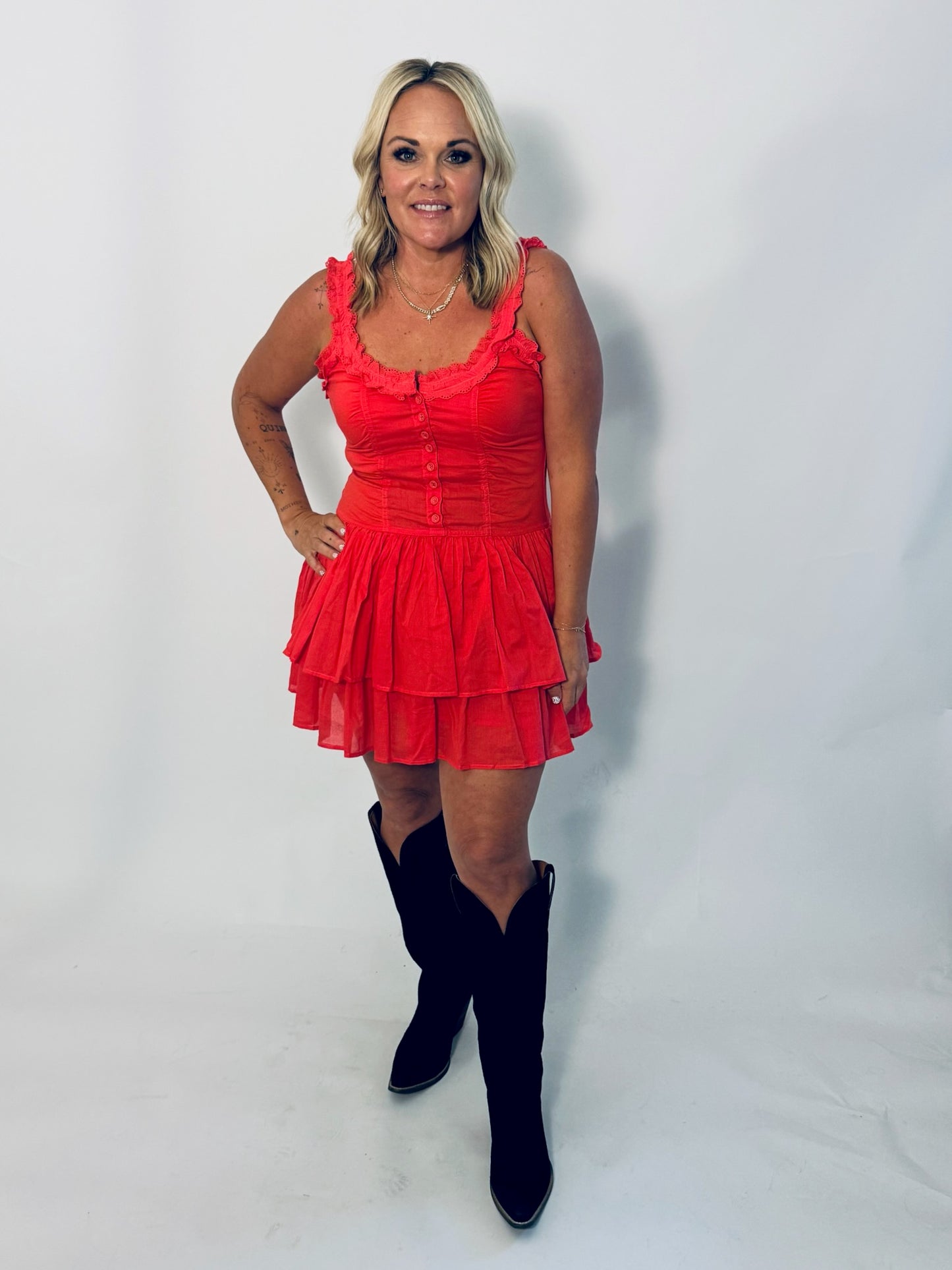 Ruffle Mini Dress