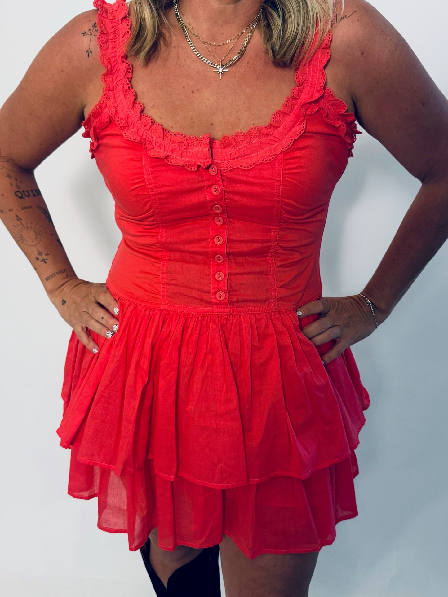 Ruffle Mini Dress