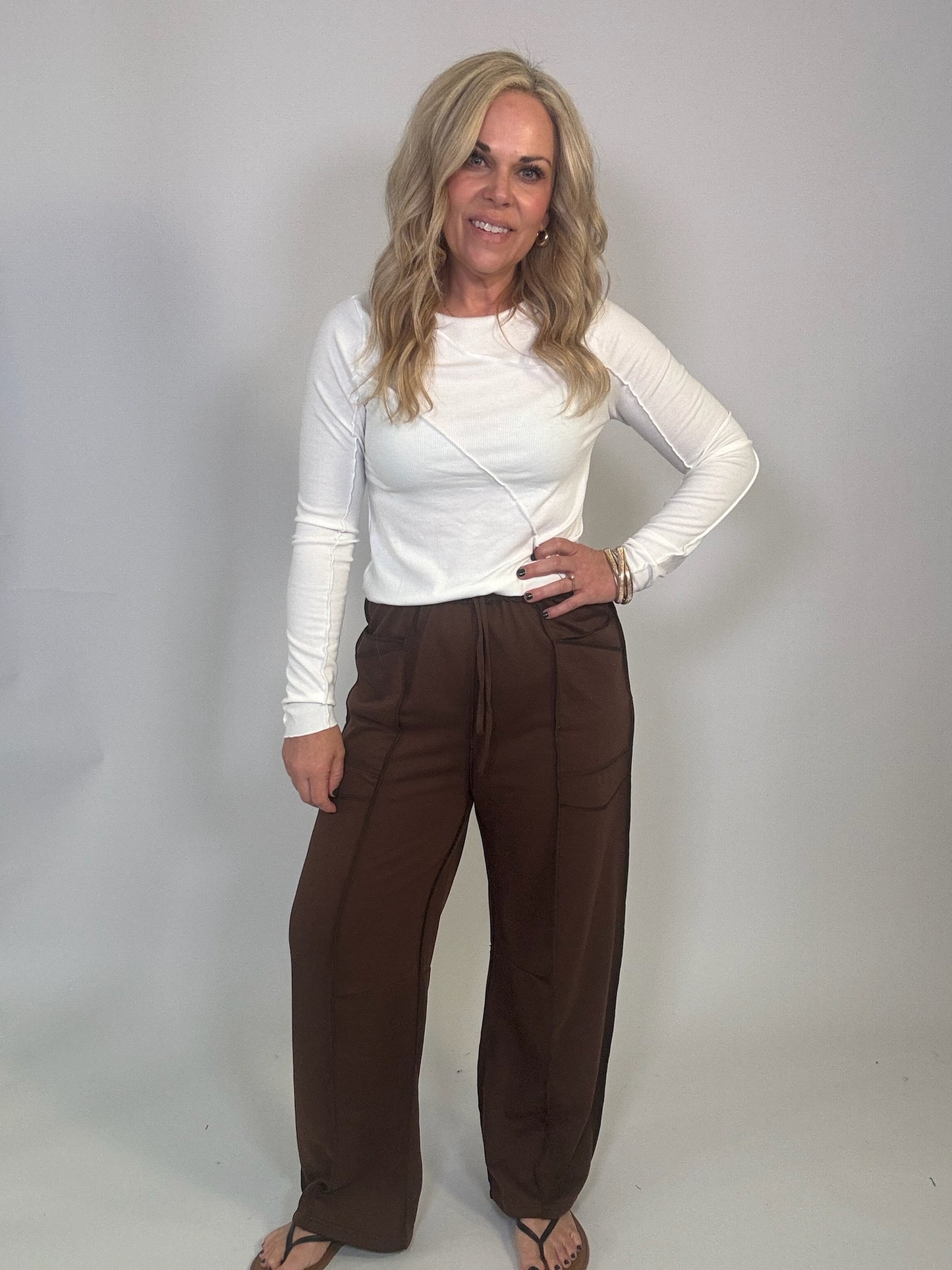 The Clark Barrel Cotton Pants