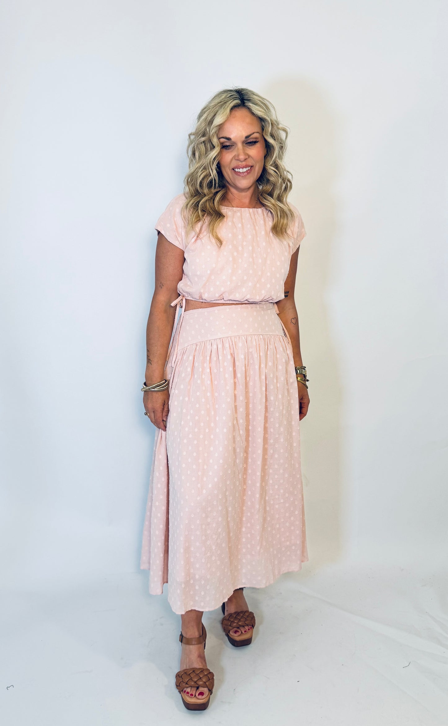 Willow Dot Maxi Skirt
