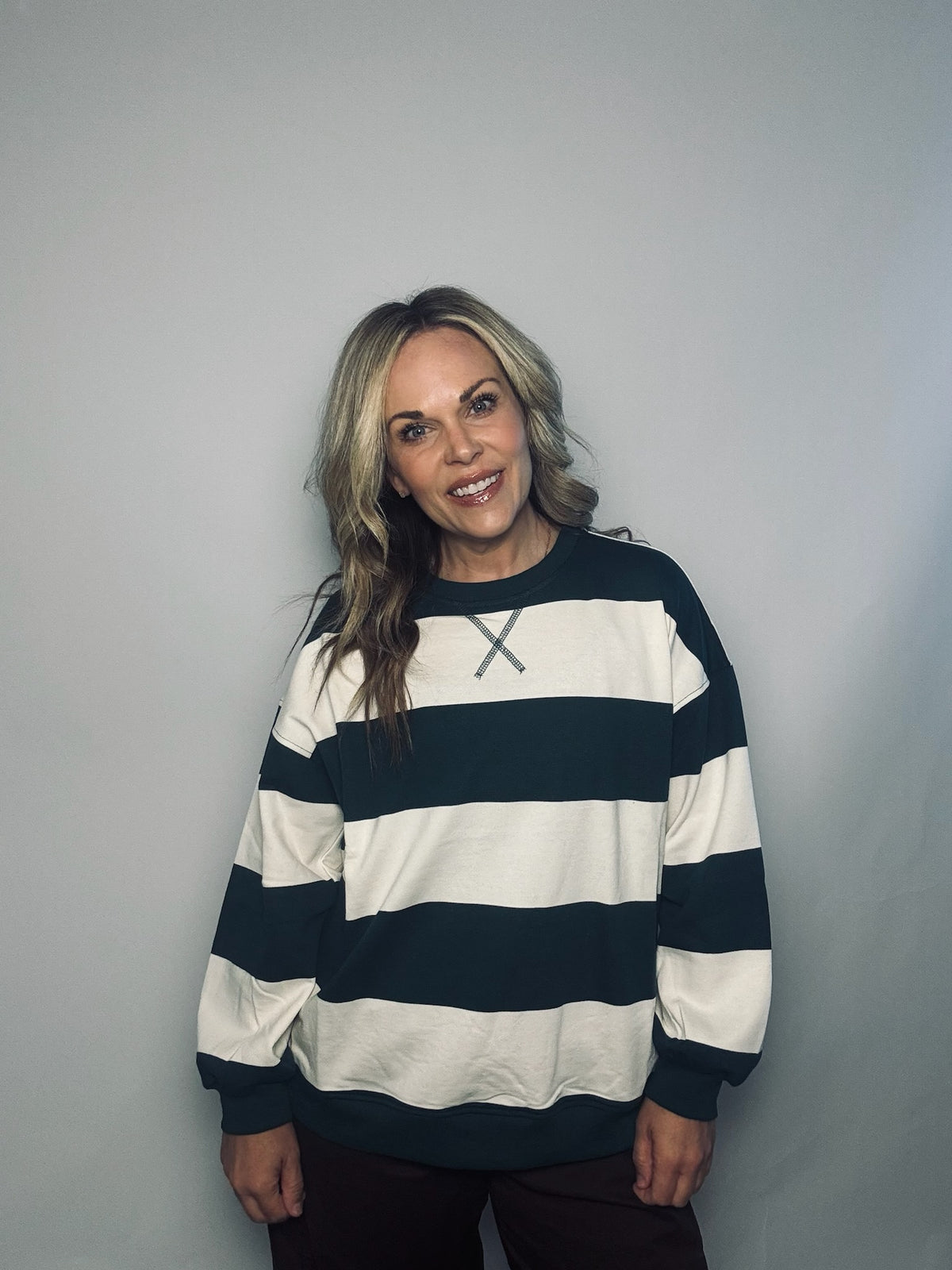 Cozy Striped Sweatshirt