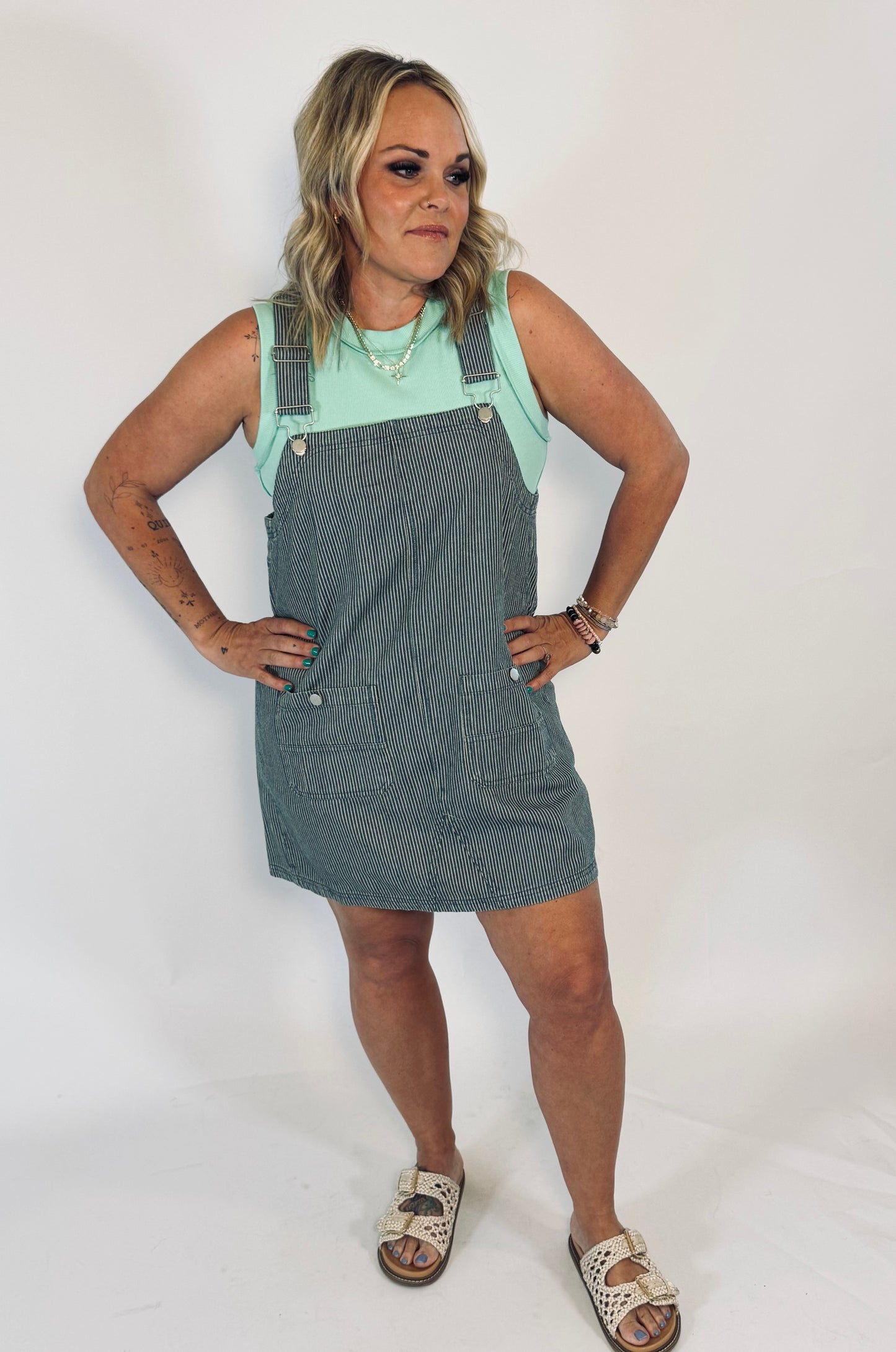 Sailor Stripe Overall Dress