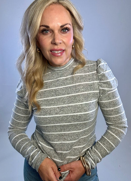 Striped Knit Everyday Top