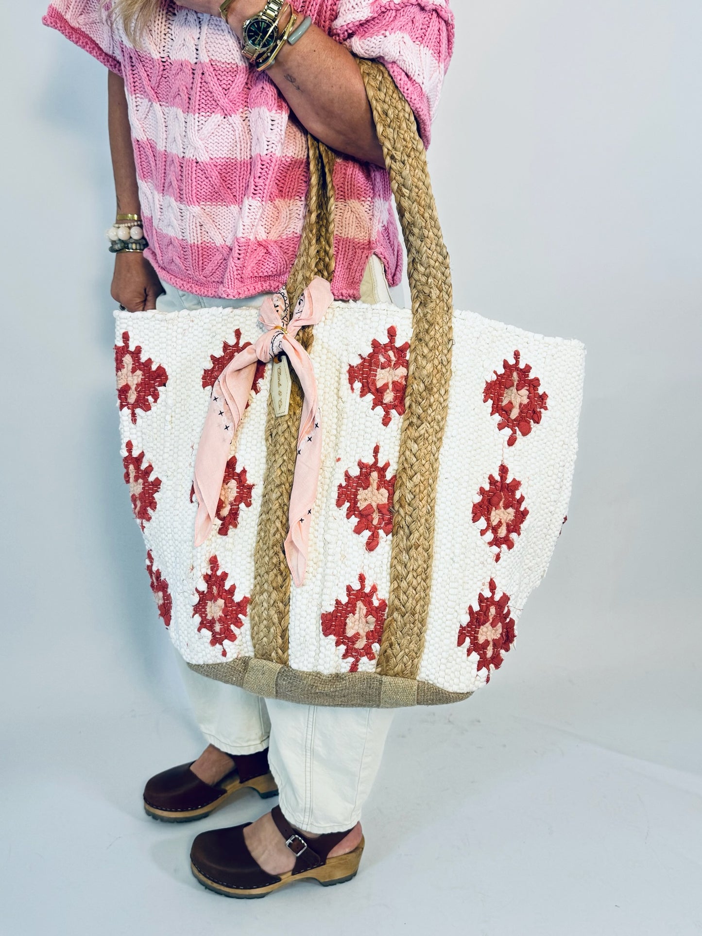 Clark & Co Blush Coast Woven Tote