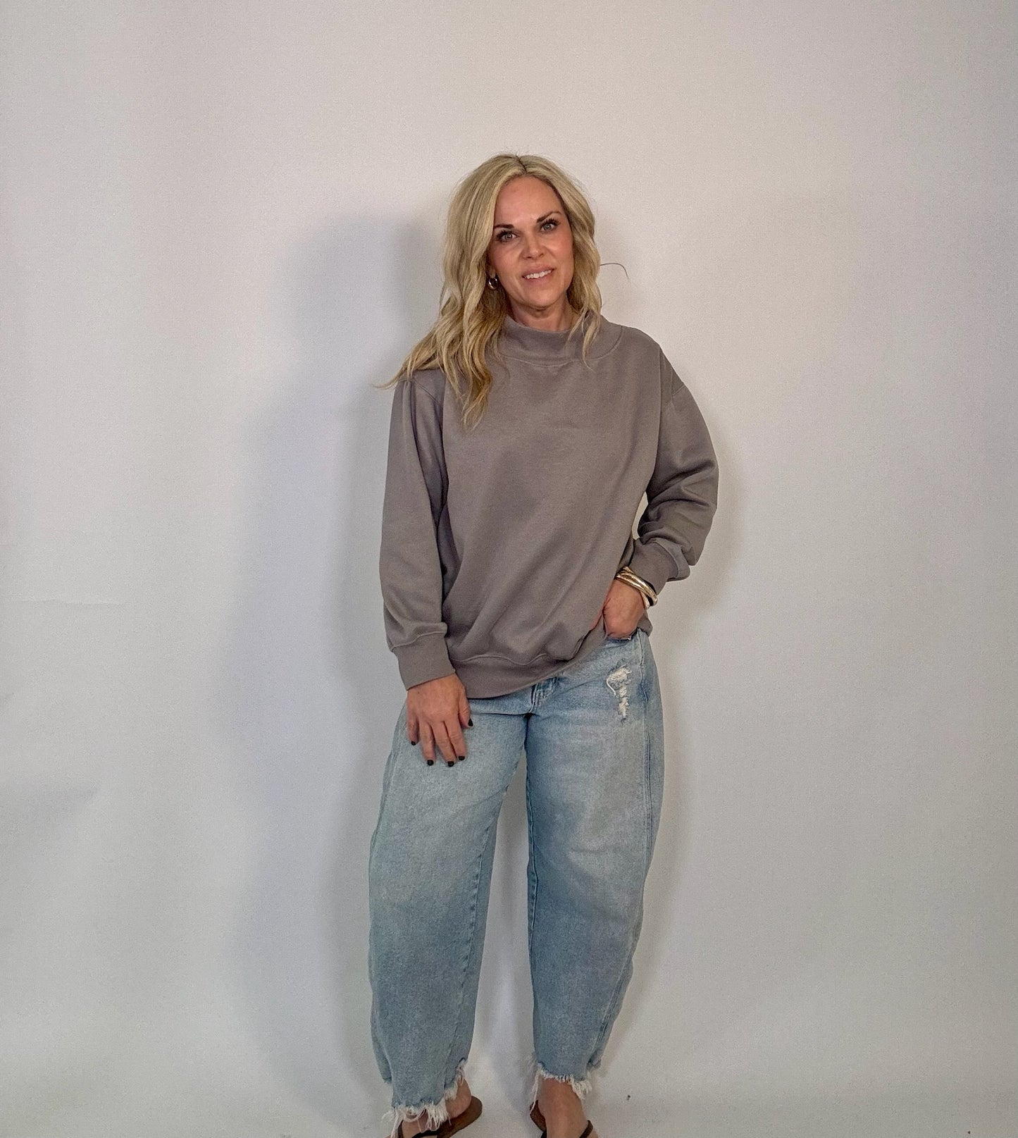 The Mock Neck Fleece