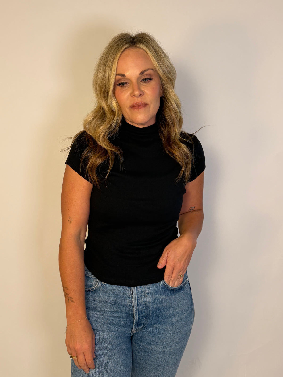 Mock Neck Everyday Top