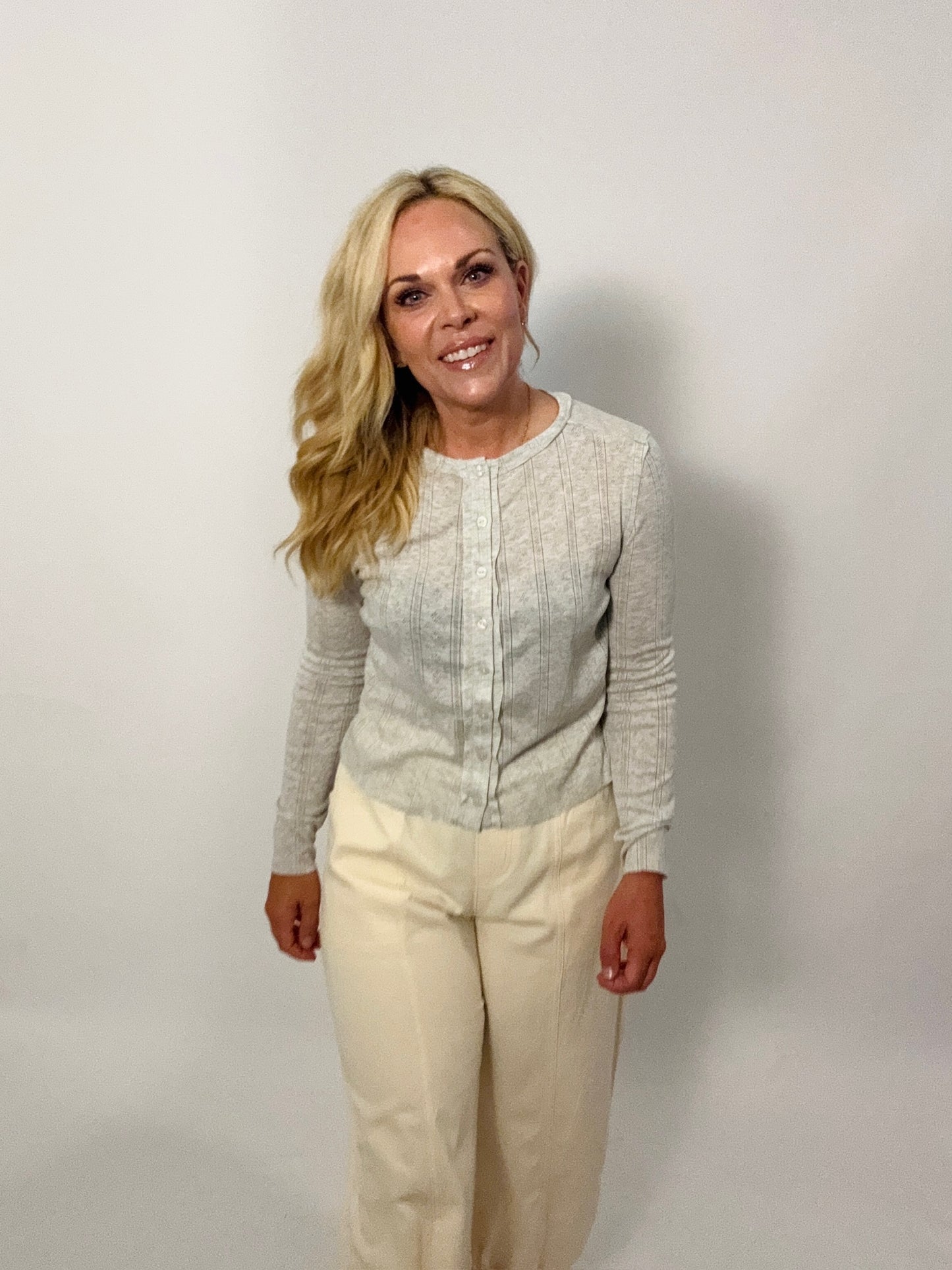 Pointelle Cardigan