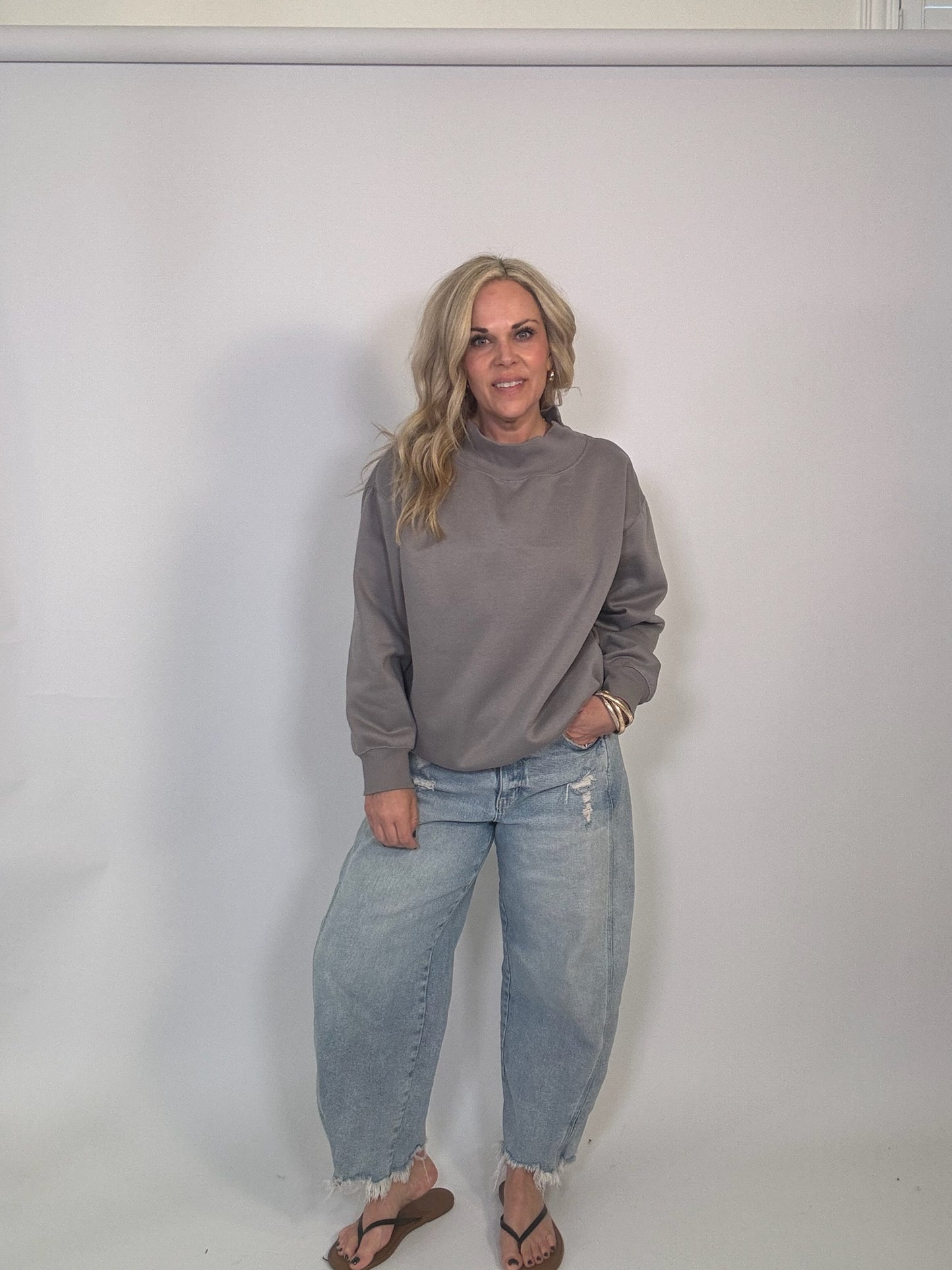 The Mock Neck Fleece