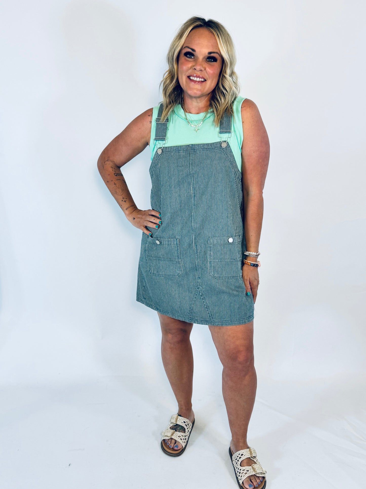 Sailor Stripe Overall Dress