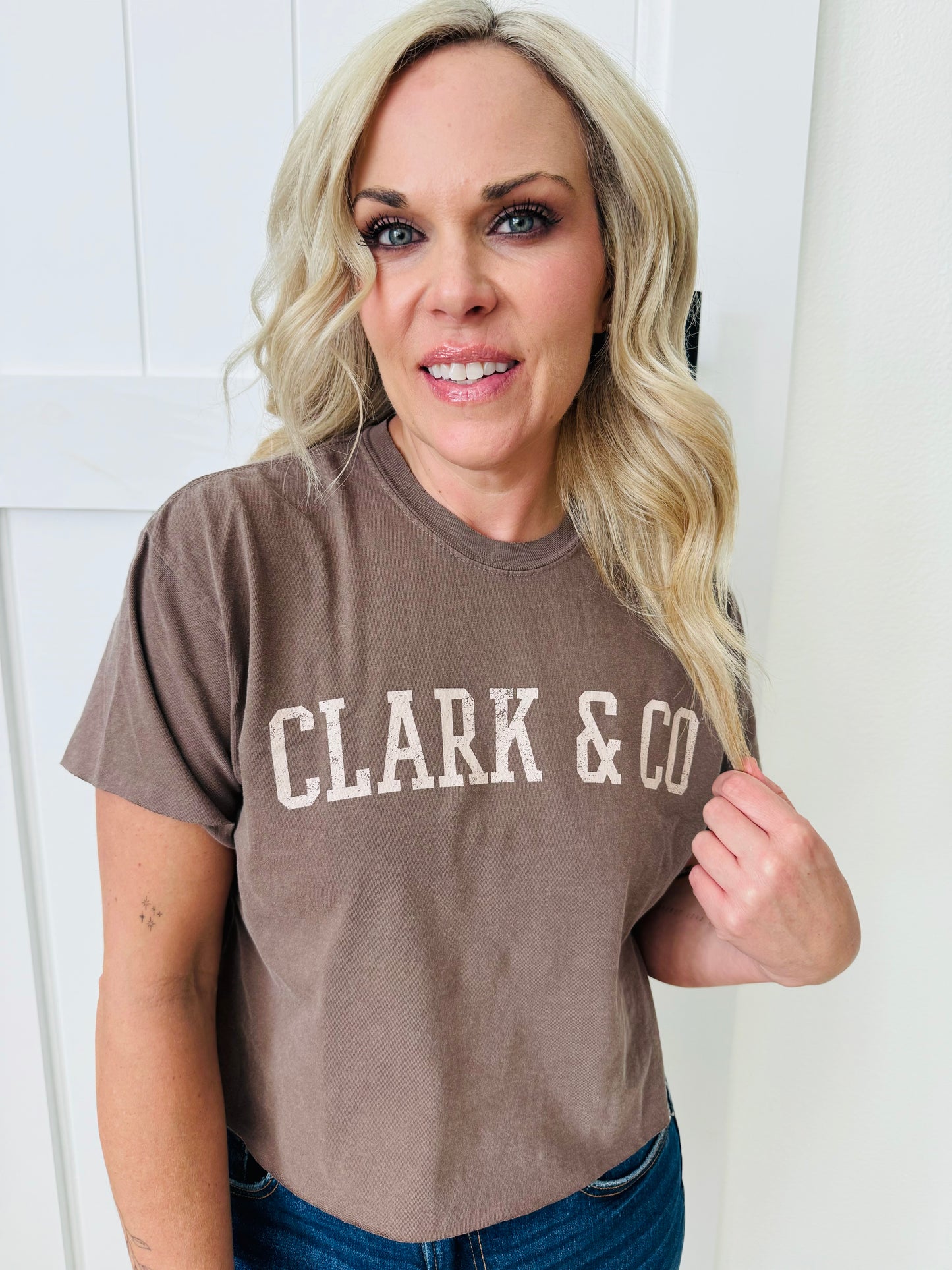 Clark & Co Vintage Graphic Crop Top