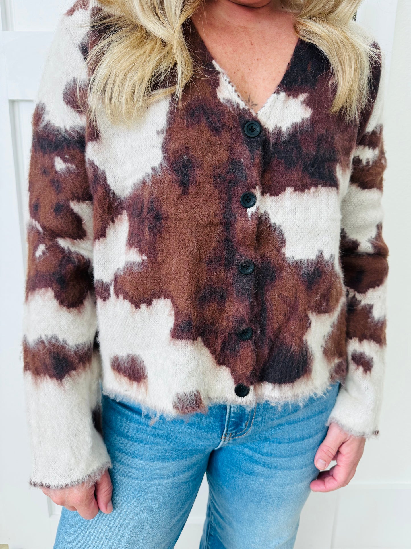 Cow Cardigan