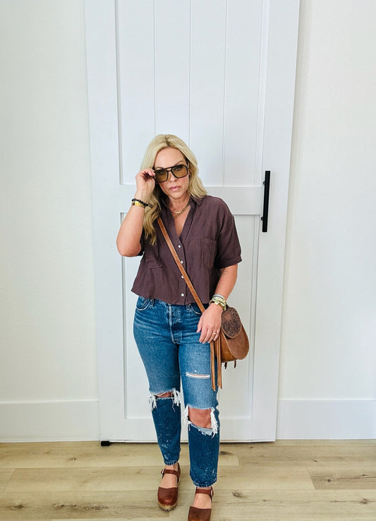 Sunny Days Buttoned Top