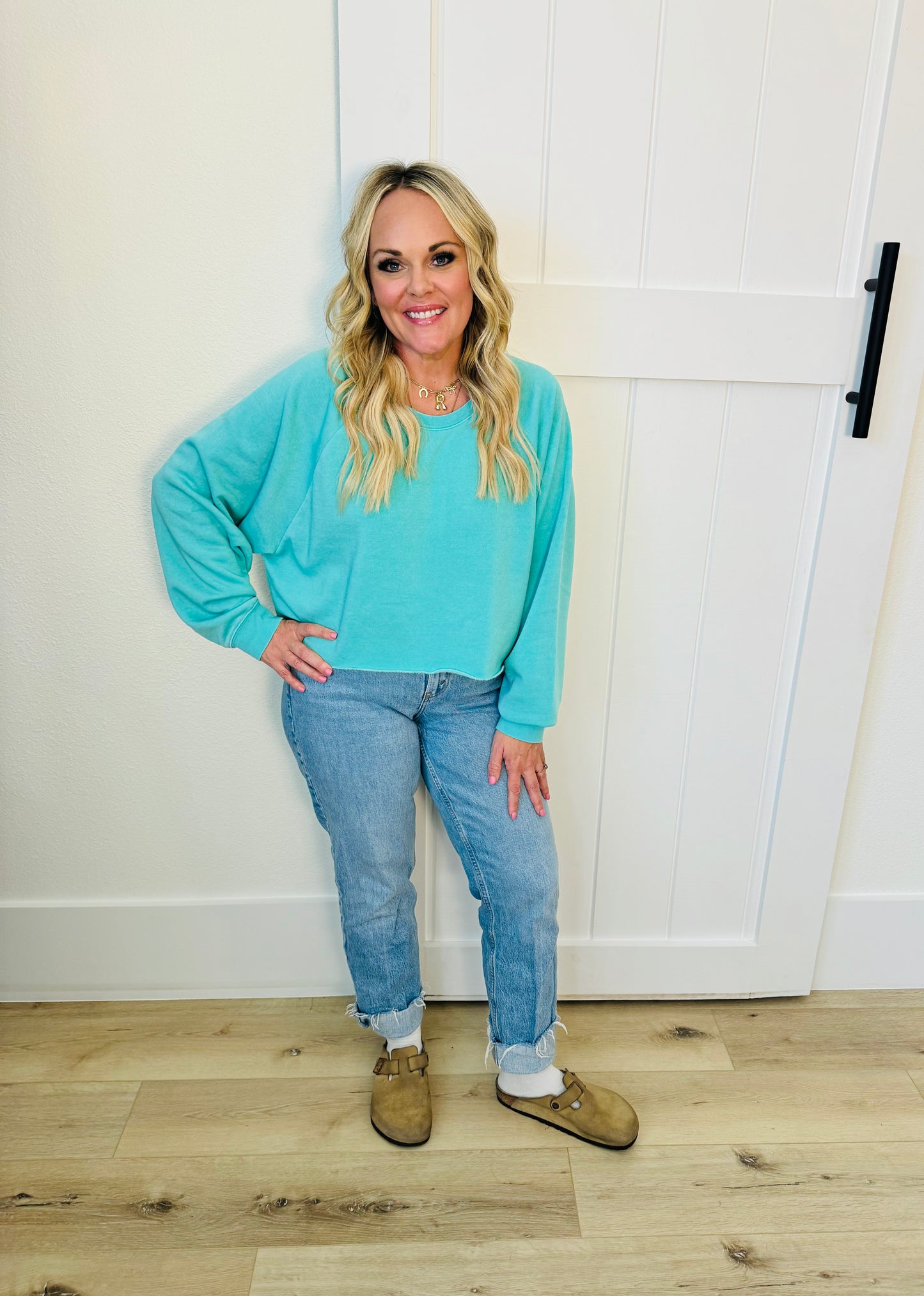 Laid Back Crop Sweatshirt