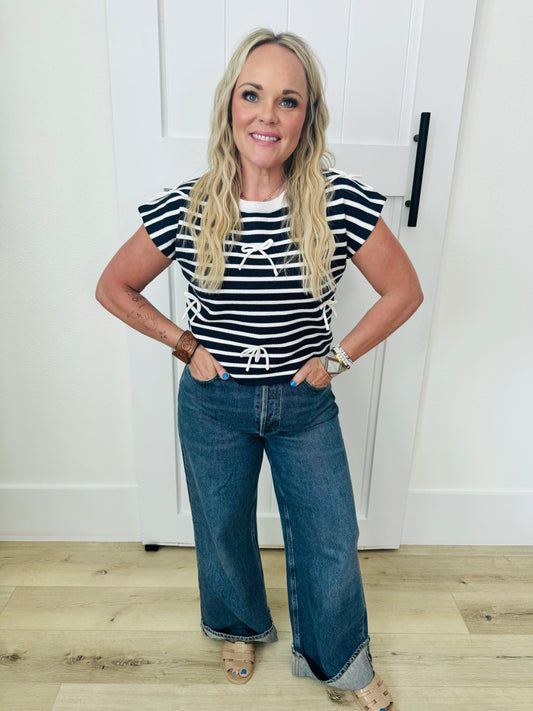 Bows & Stripes Top
